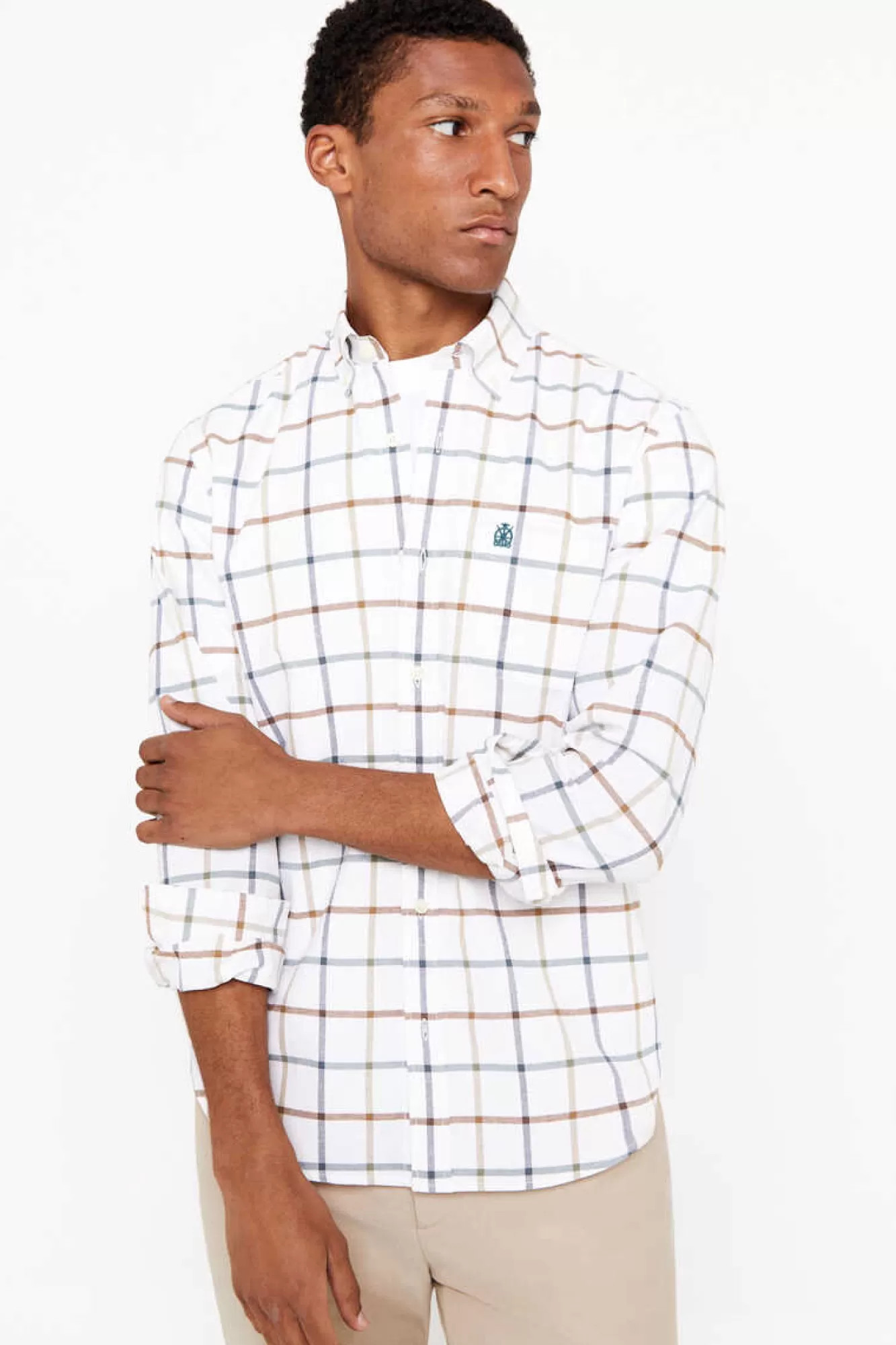 Cortefiel Camisa Oxford Xadrez