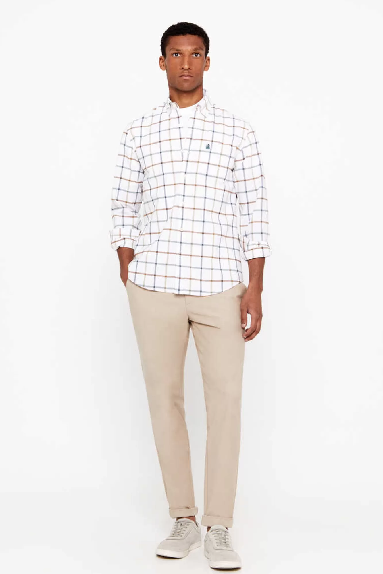 Cortefiel Camisa Oxford Xadrez