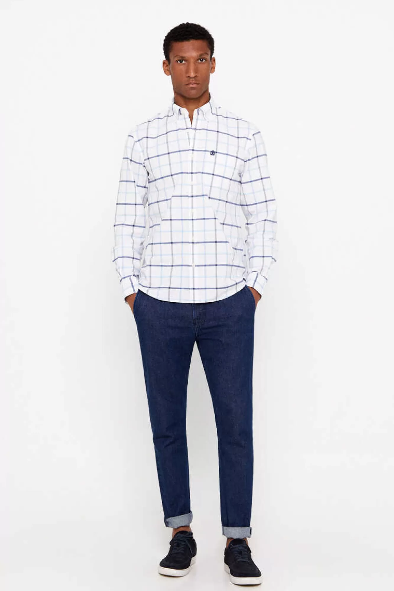 Cortefiel Camisa Oxford Xadrez