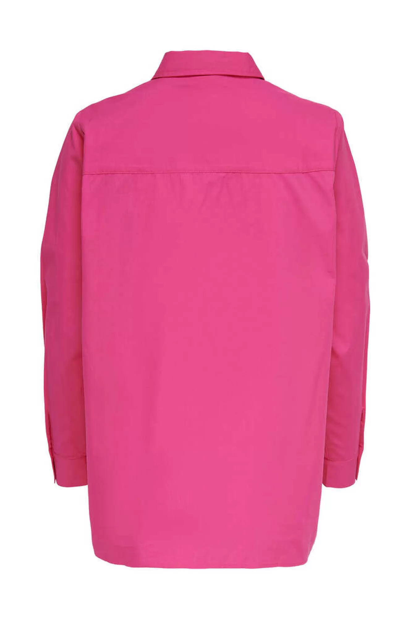 Only Camisa Popelina Gola Lapelas
