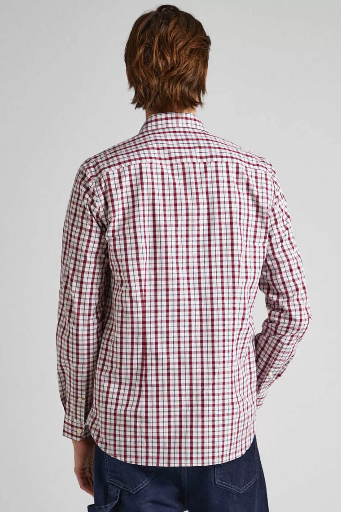 Pepe Jeans Camisa Popelina Quadrados Fit Slim