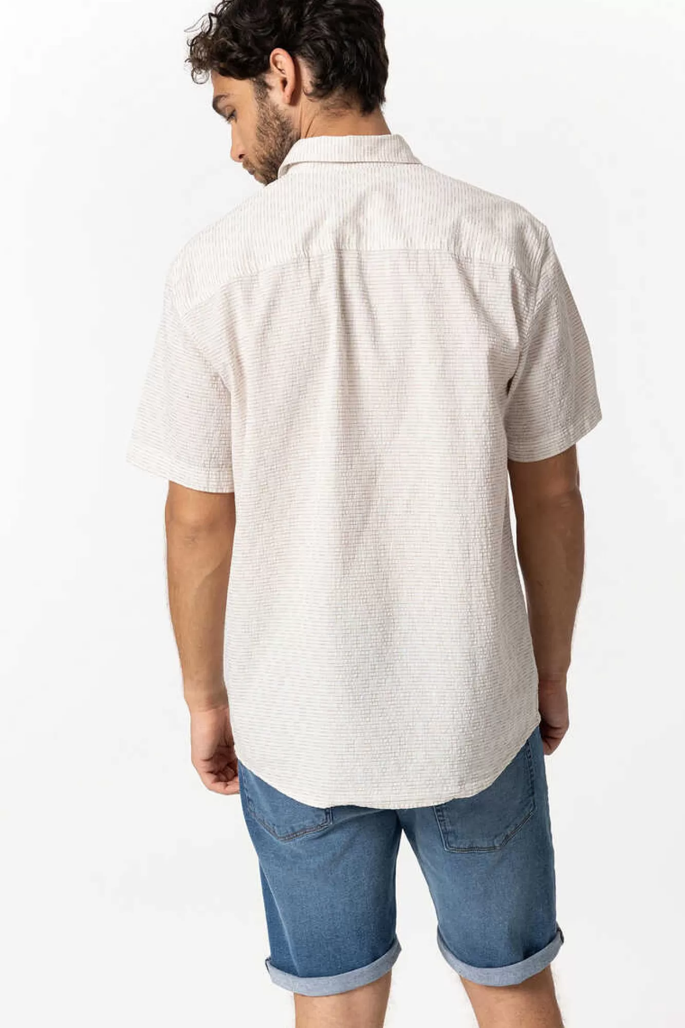 Tiffosi Camisa Regular Fit Estrutura Dobby As Riscas