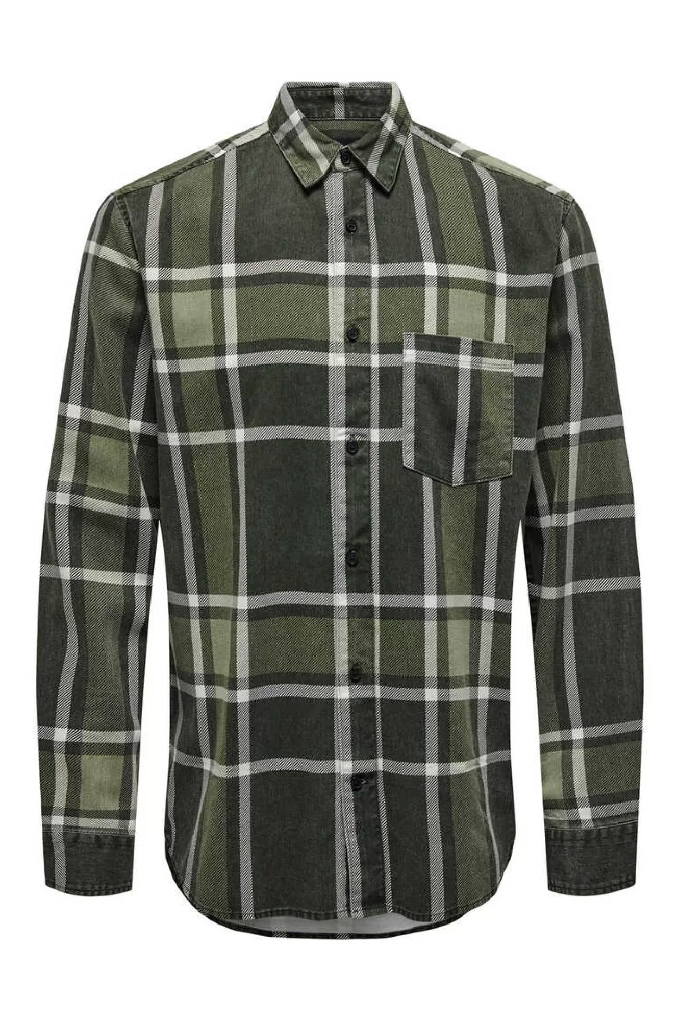 Only & Sons Camisa Regular Fit Quadrados