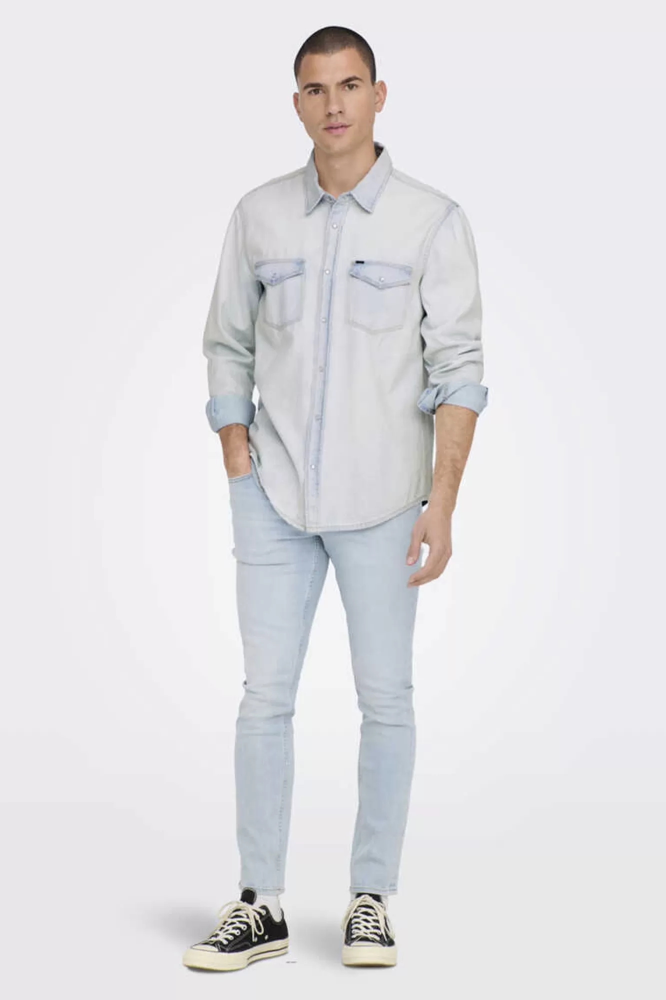 Only & Sons Camisa Tecido Denim