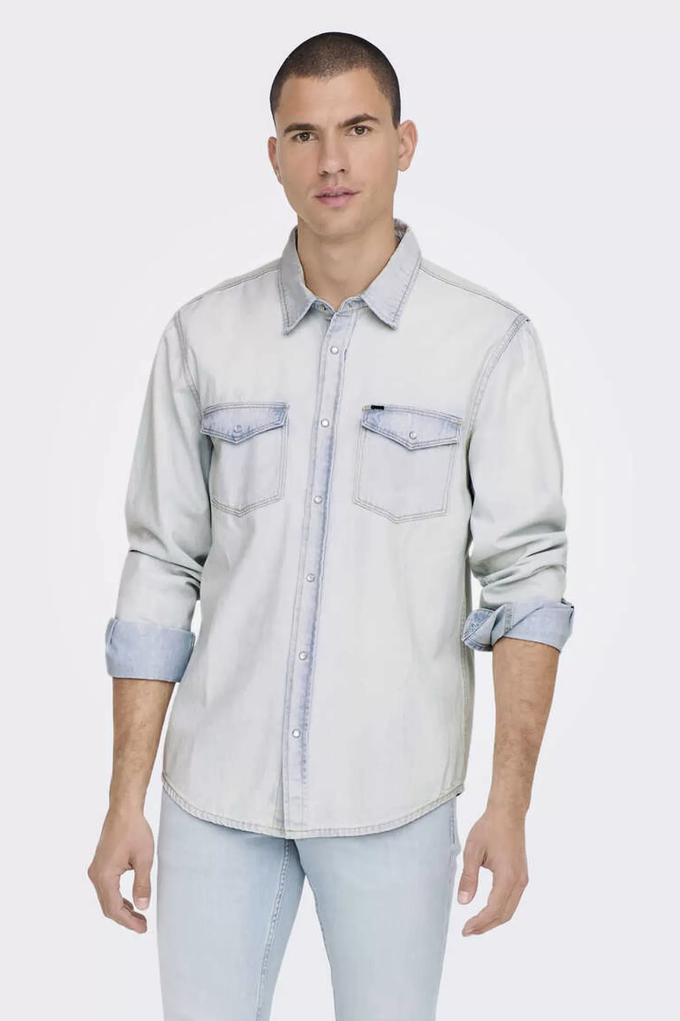 Only & Sons Camisa Tecido Denim