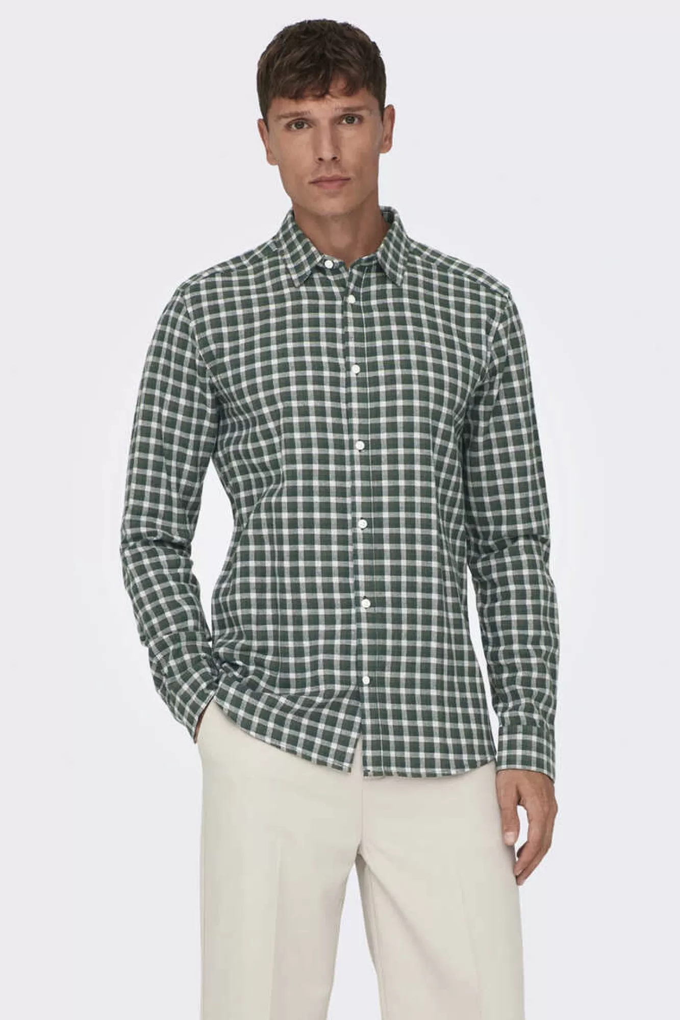 Only & Sons Camisa Xadrez Flanela