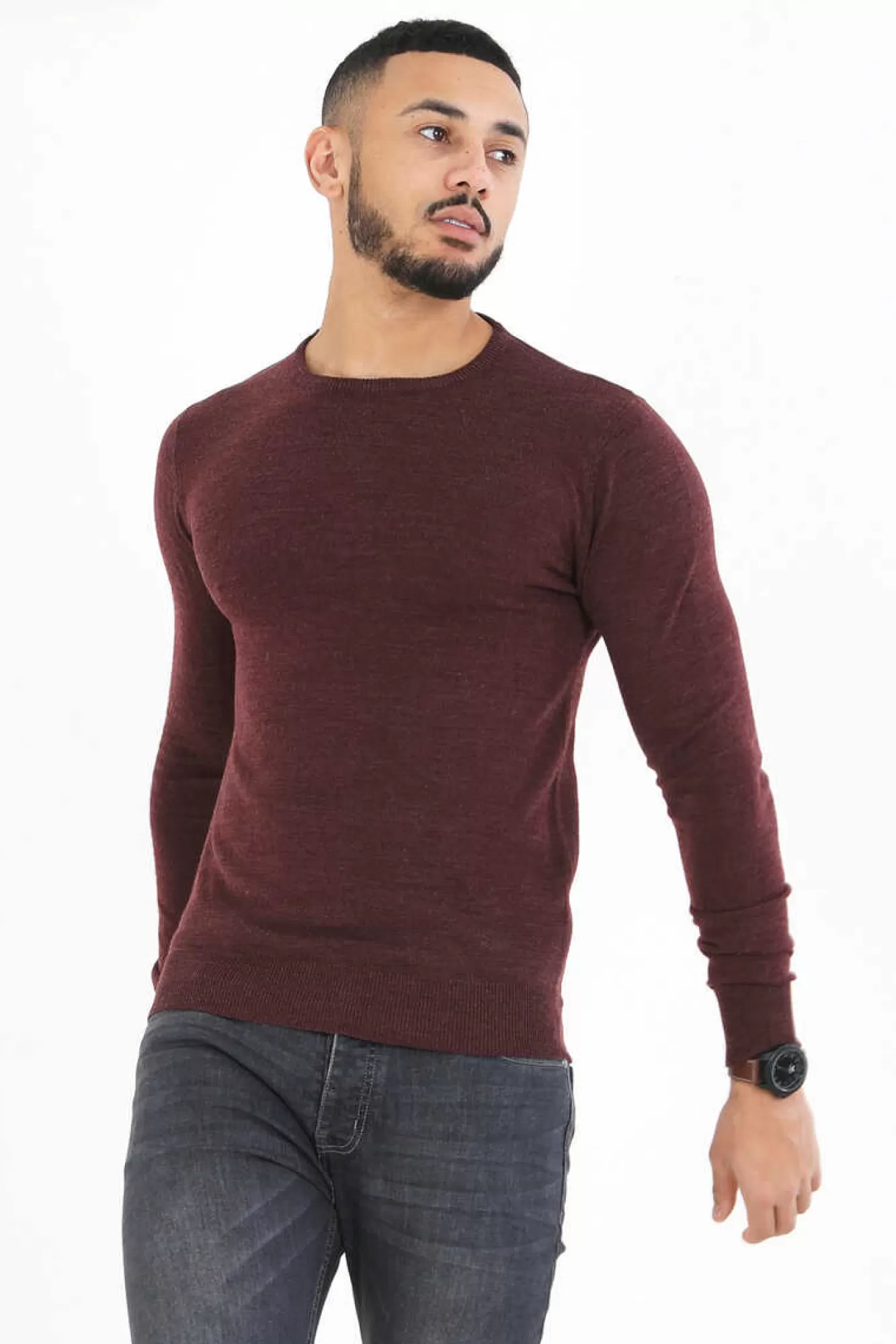 Brave Soul Camisola Basica Com Gola Caixa