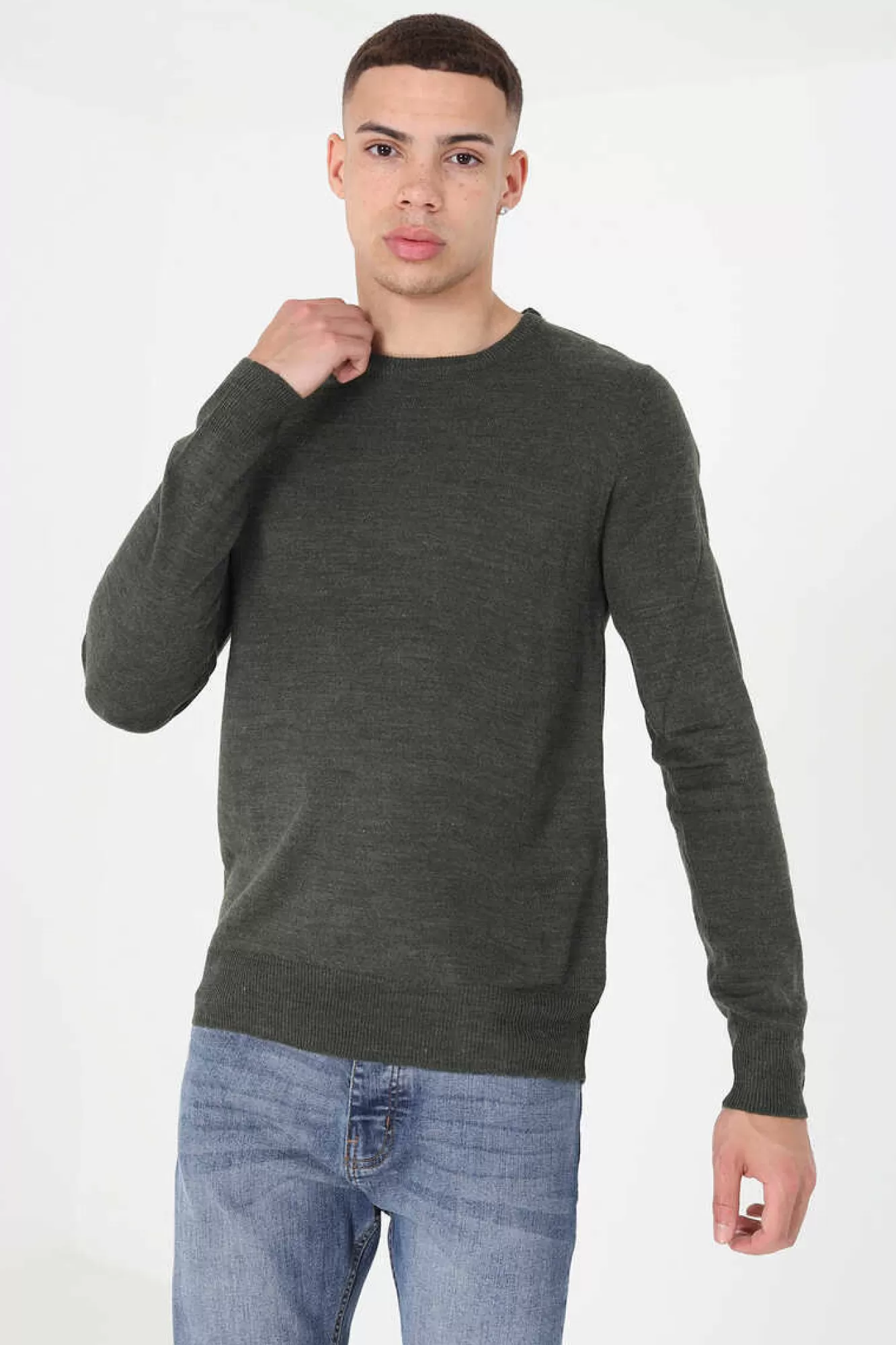 Brave Soul Camisola Basica Com Gola Caixa