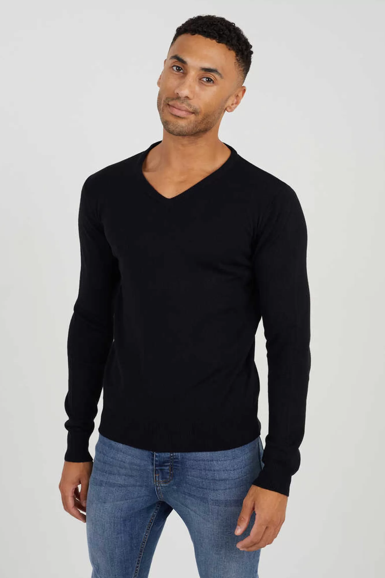 Brave Soul Camisola Basica Com Gola Em Bico