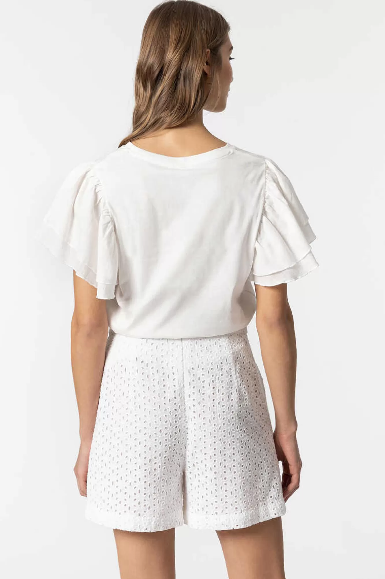Tiffosi Camisola Com Folhos E Texto Frontal
