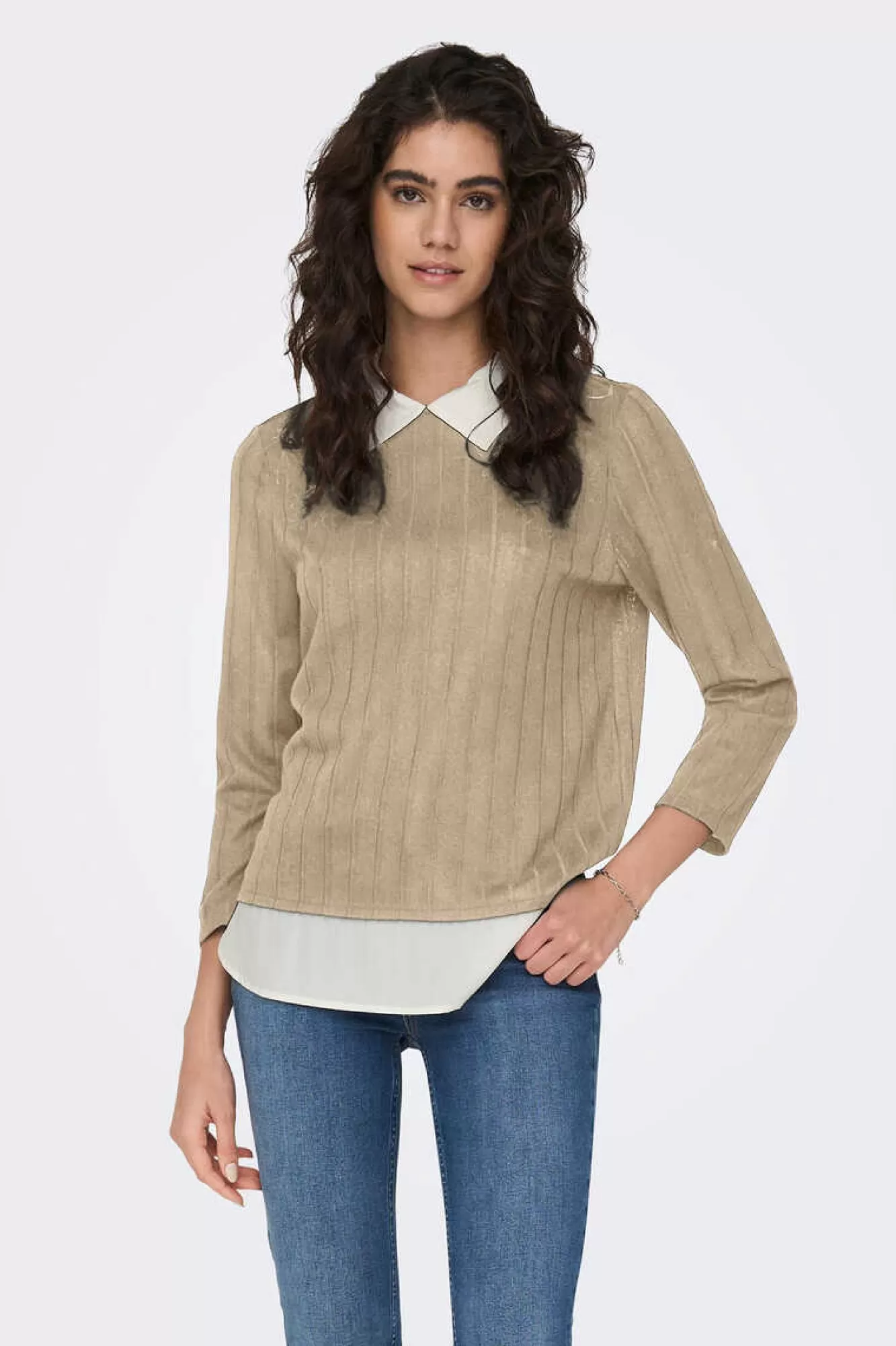 JDY Camisola Com Gola De Camisa