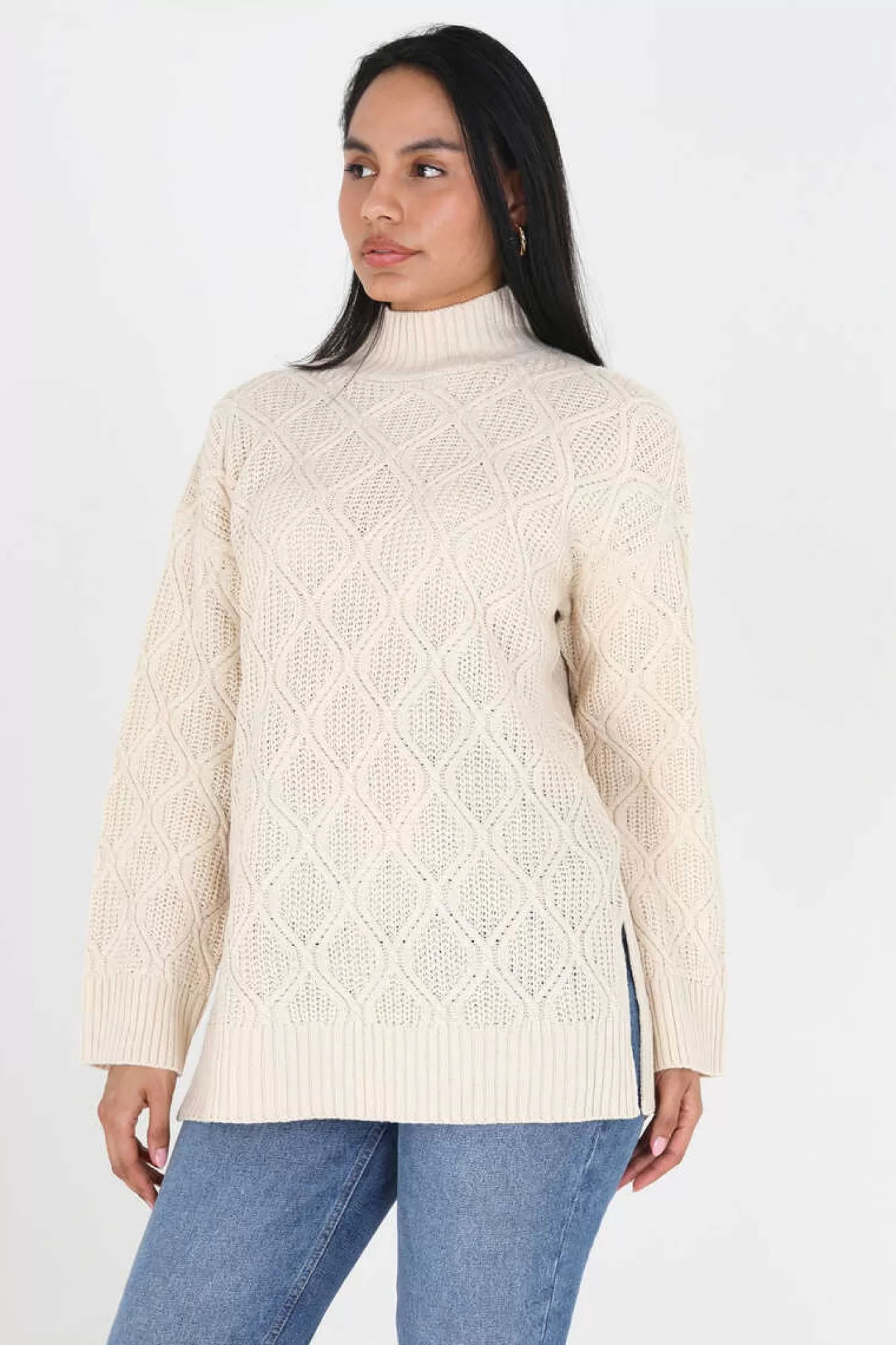 Brave Soul Camisola Com Oitos E Gola Alta