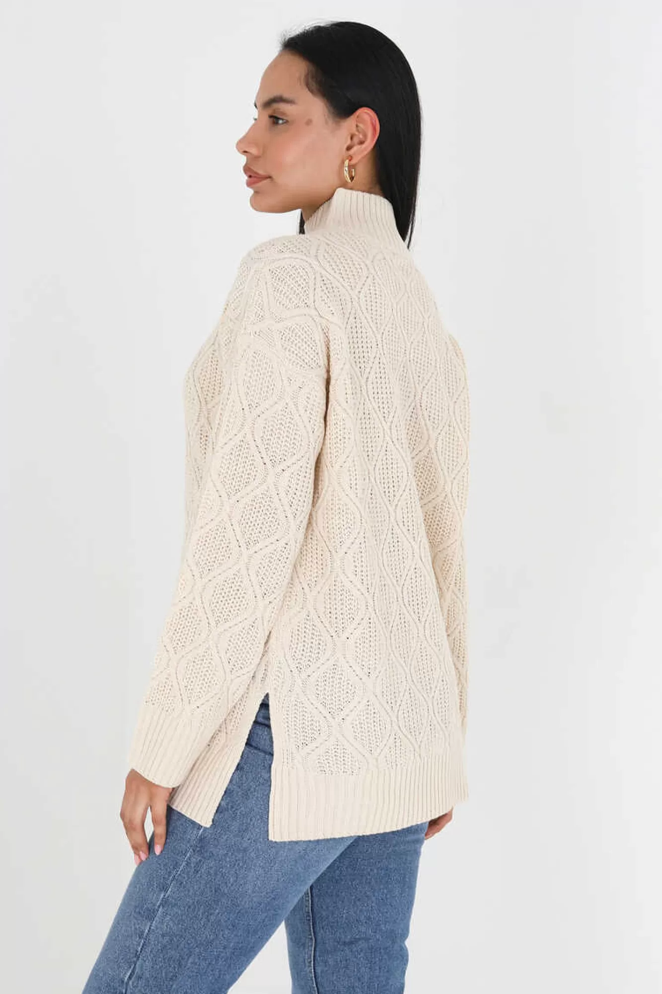 Brave Soul Camisola Com Oitos E Gola Alta