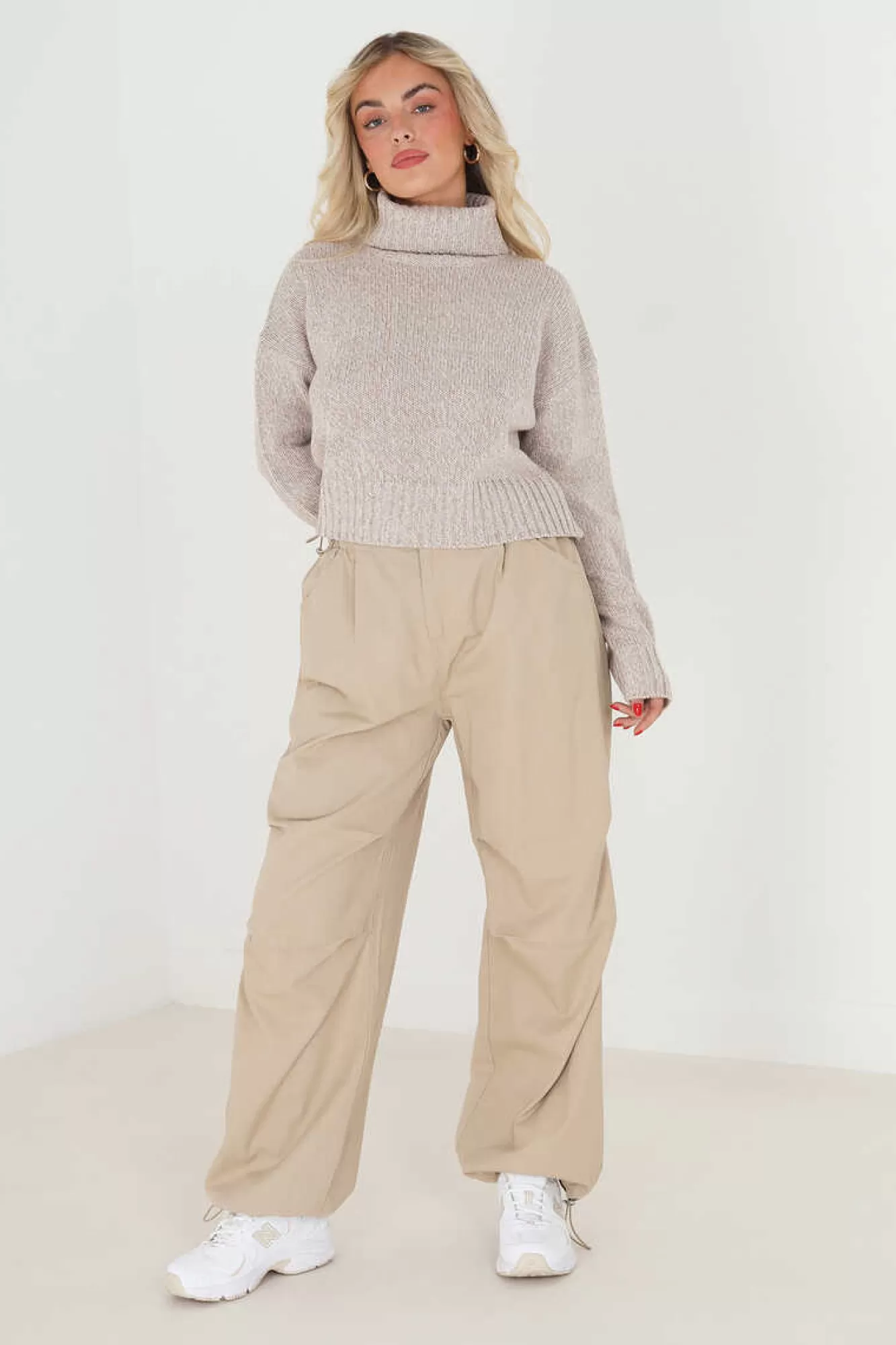 Brave Soul Camisola Cropped Jaspeada Com Gola Alta