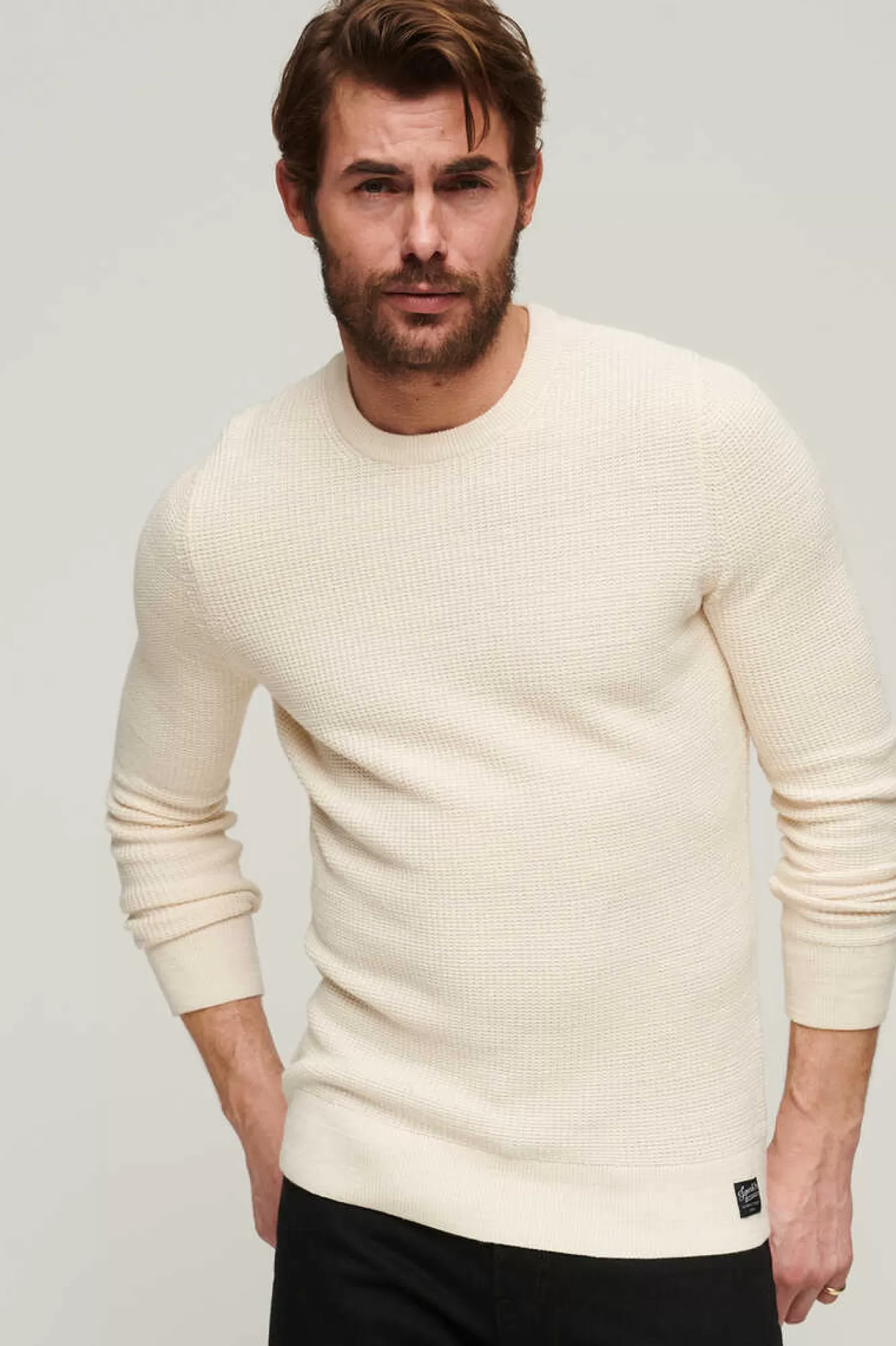 Superdry Camisola De Malha De Gola Redonda E Textura