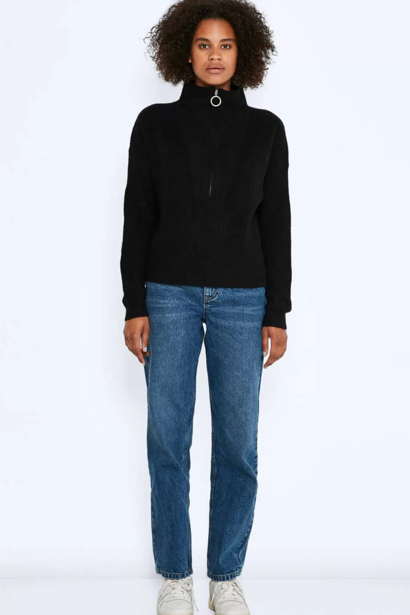 Noisy May Camisola De Malha Oversize De Gola Alta