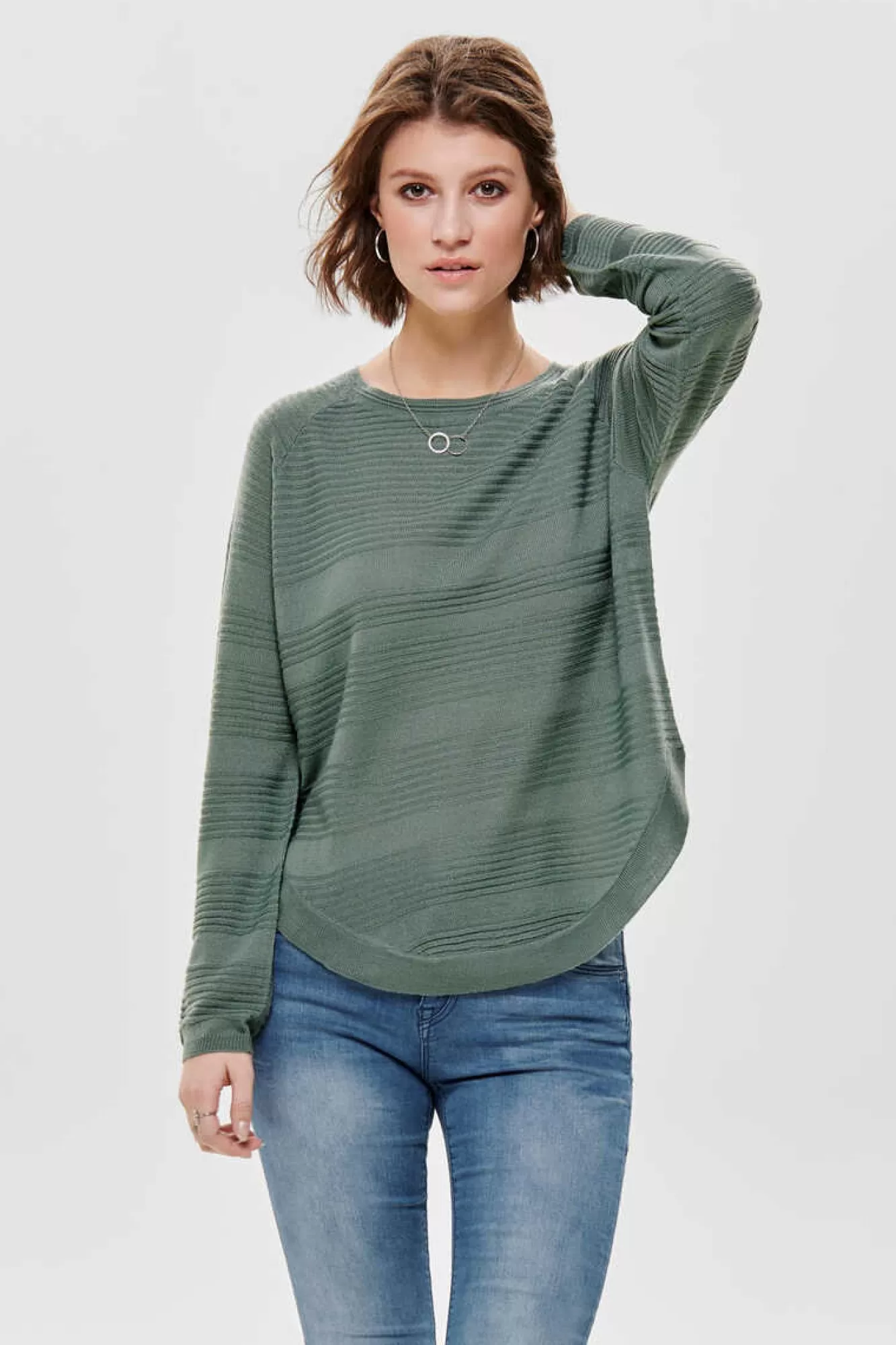 Only Camisola De Manga Comprida E Gola Redonda