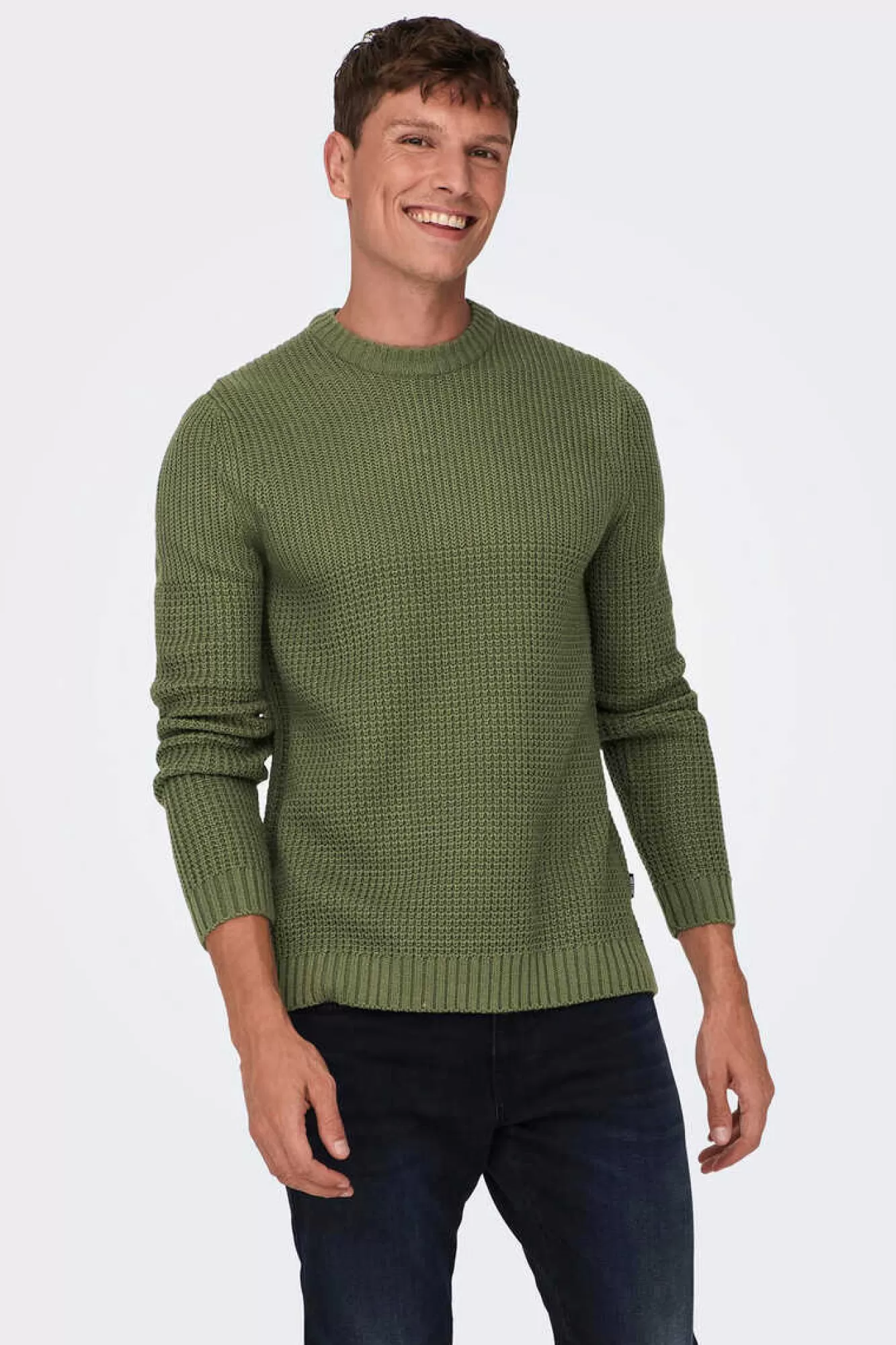 Only & Sons Camisola Gola Caixa Textura