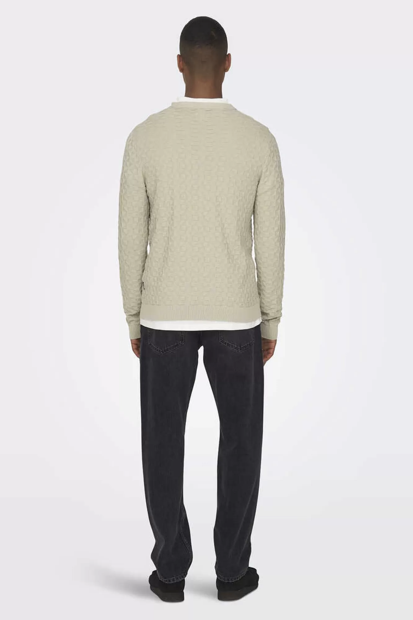 Only & Sons Camisola Gola Redonda Textura