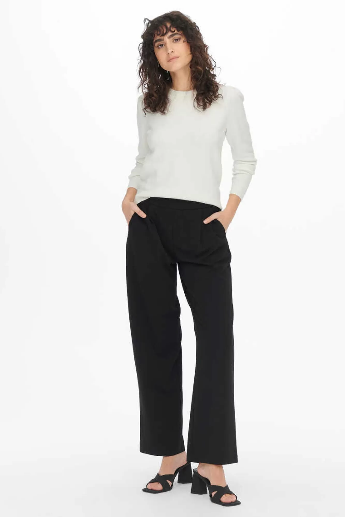 JDY Camisola Malha Fina Gola Redonda