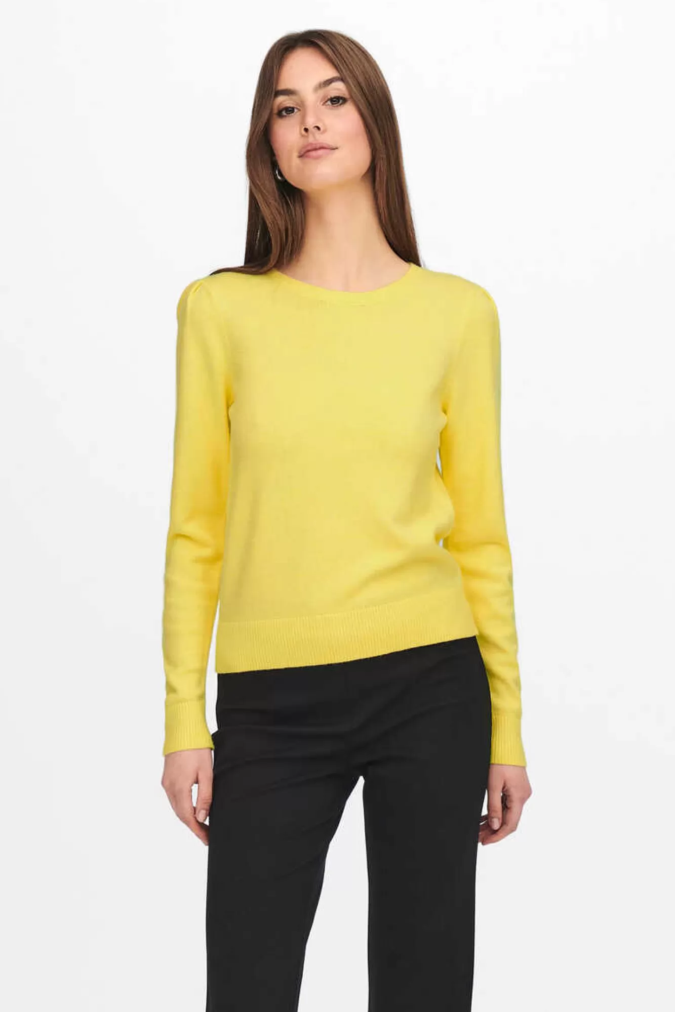 JDY Camisola Malha Fina Gola Redonda
