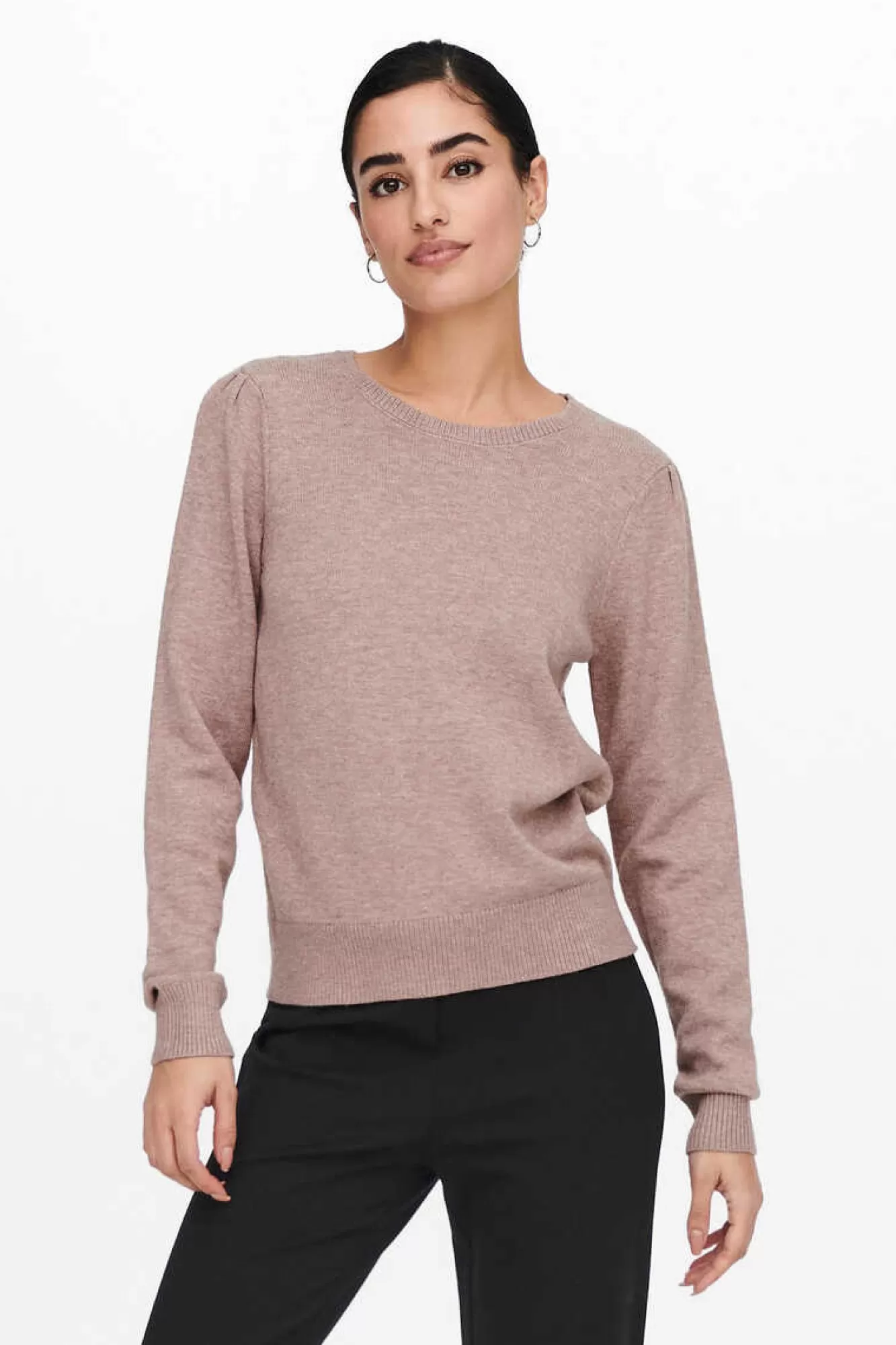 JDY Camisola Malha Fina Gola Redonda