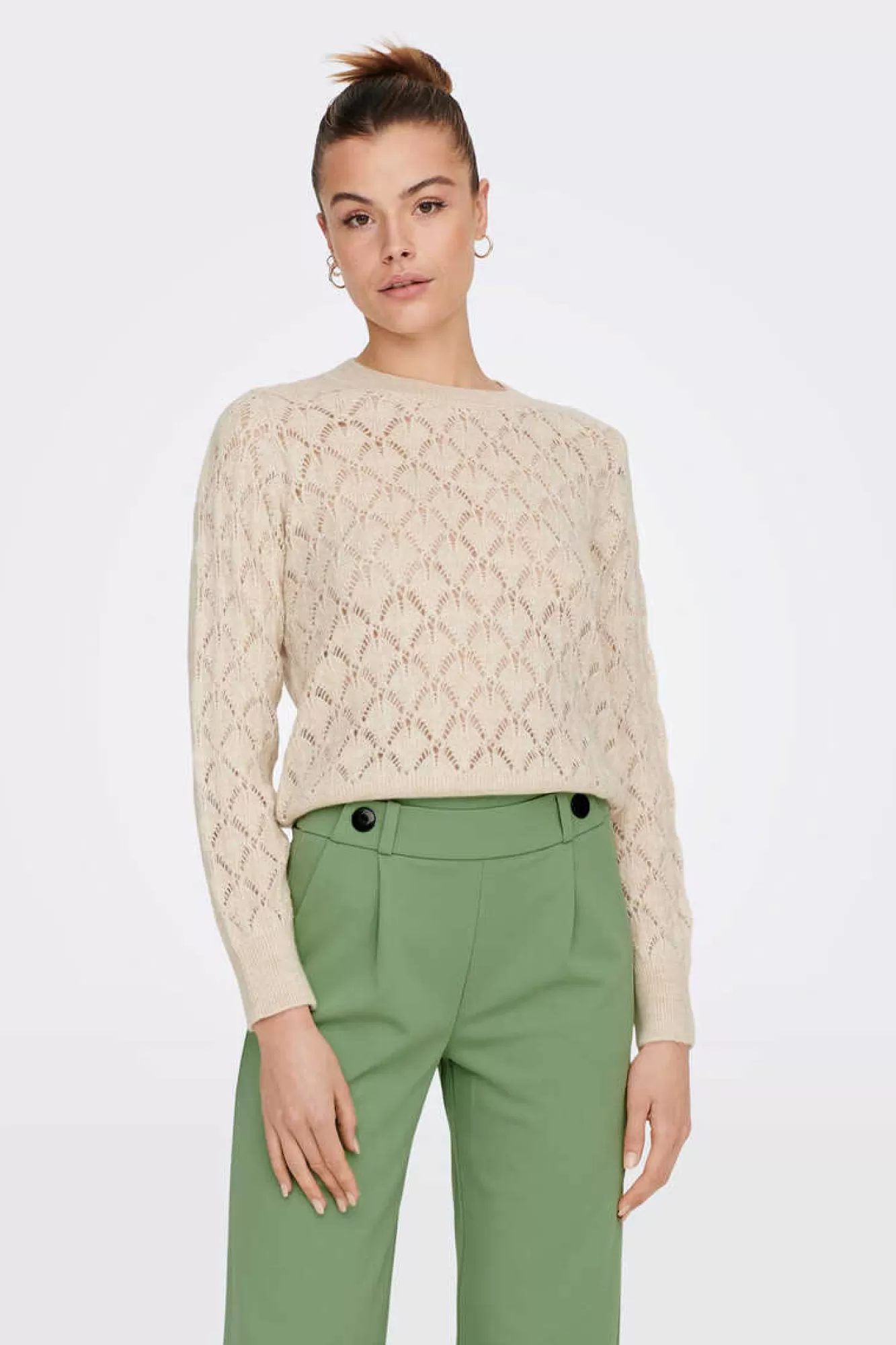JDY Camisola Malha Gola Ensopada