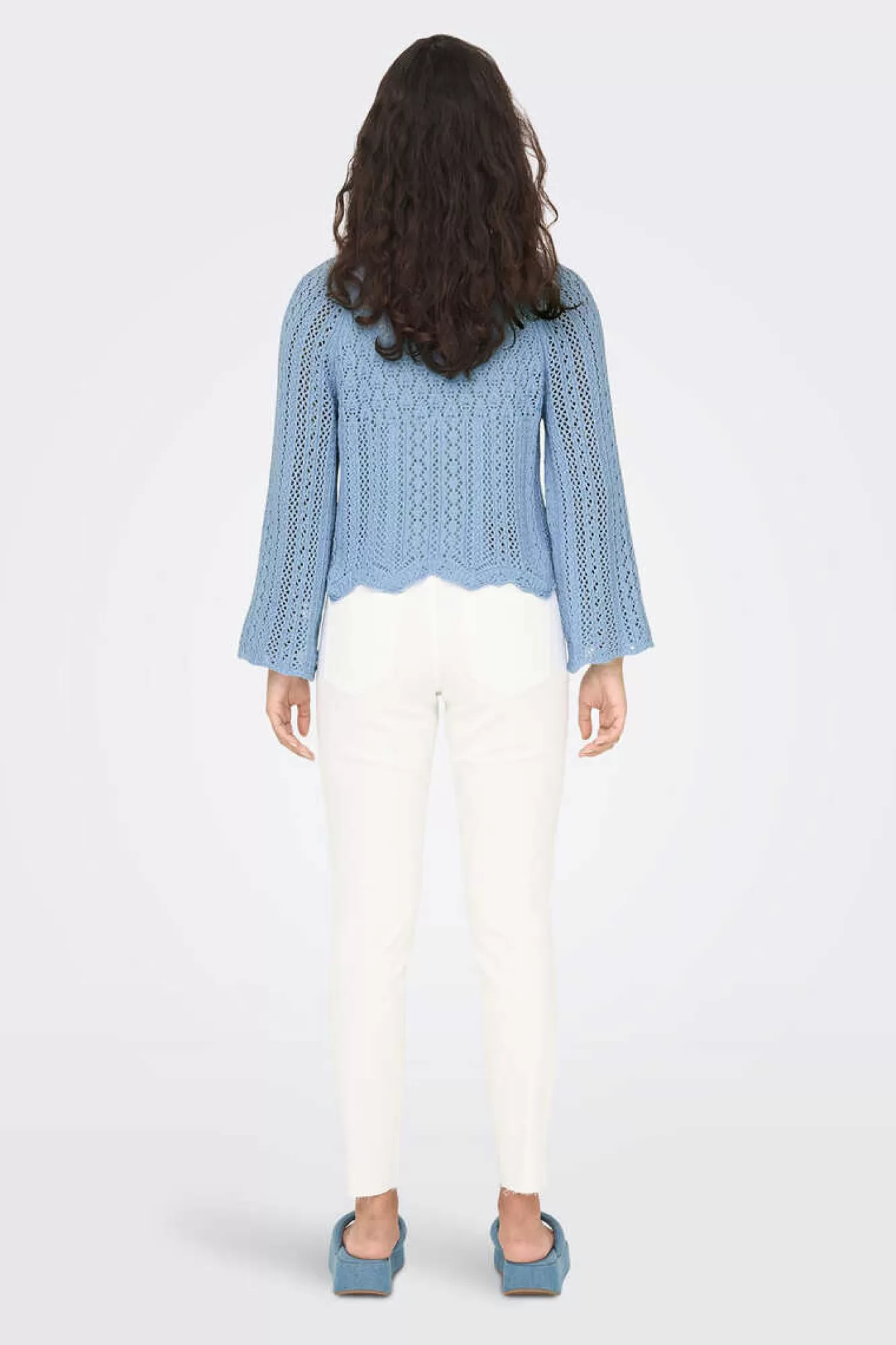 Only Camisola Malha Rendilhada Crop