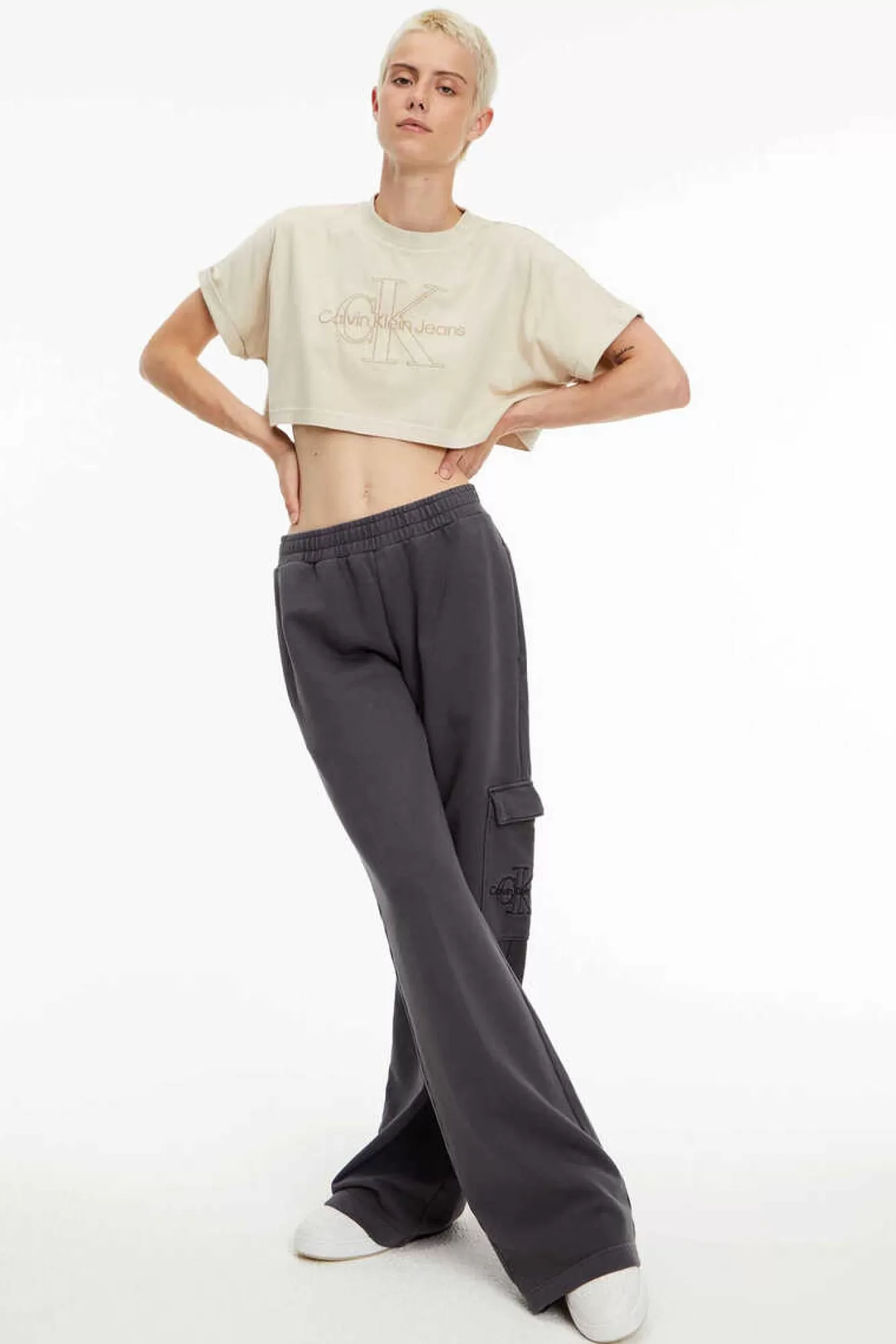 Calvin Klein Camisola Manga Curta Crop