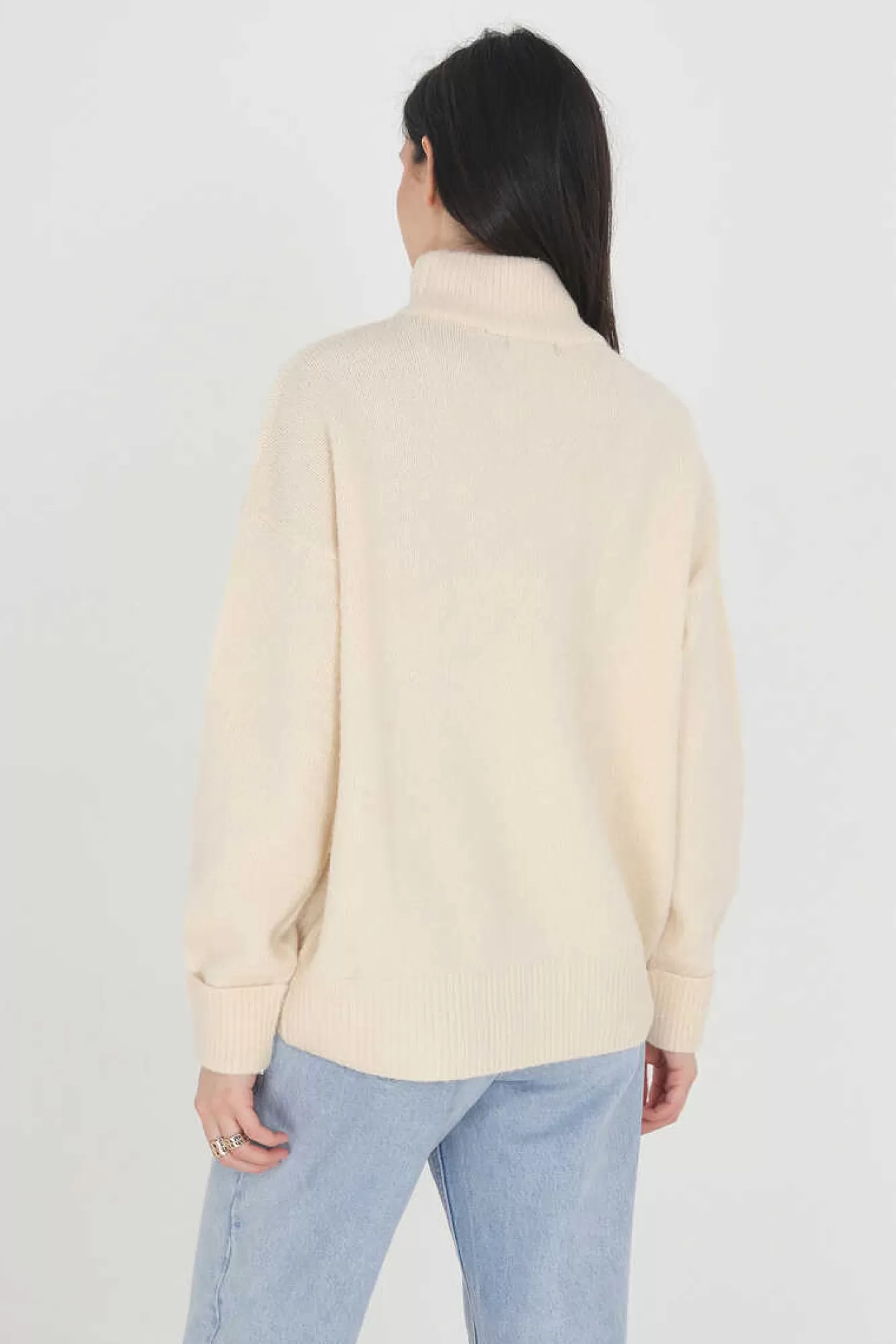 Brave Soul Camisola Oversize Com Gola Em Funil