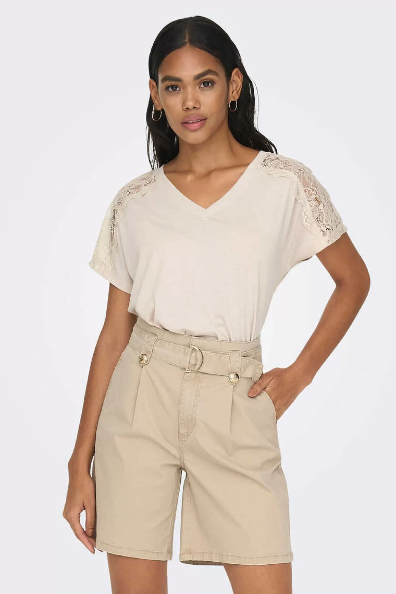 Only Camisola Renda Ombros