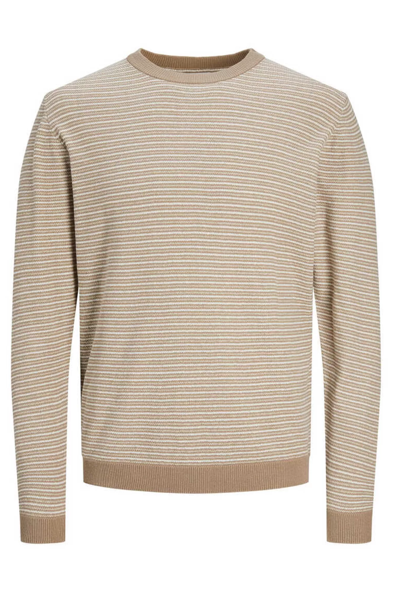 Jack & Jones Camisola Riscas Gola Redonda 100% Algodao