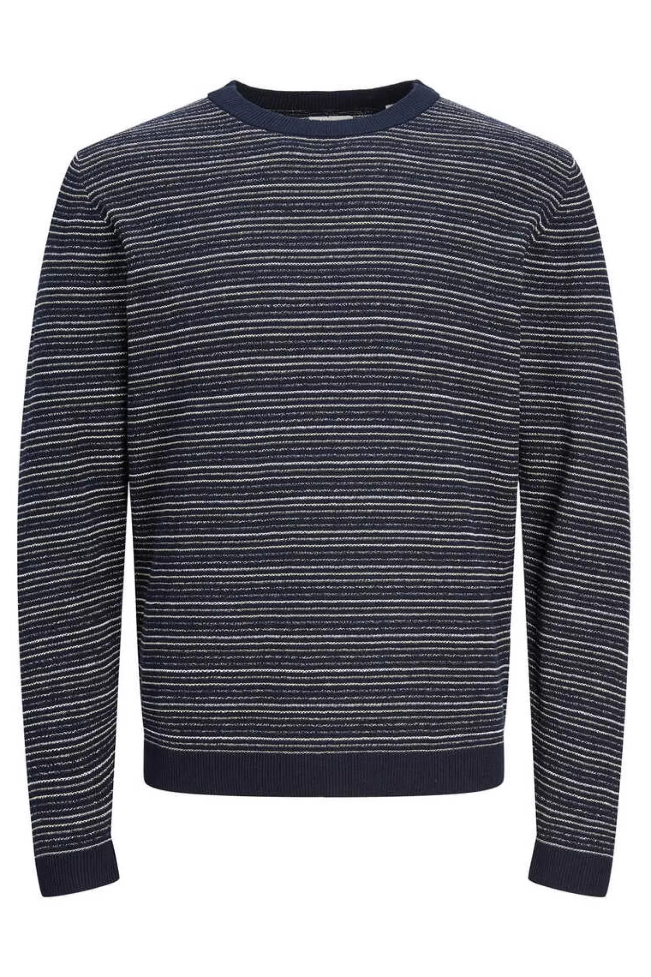 Jack & Jones Camisola Riscas Gola Redonda 100% Algodao