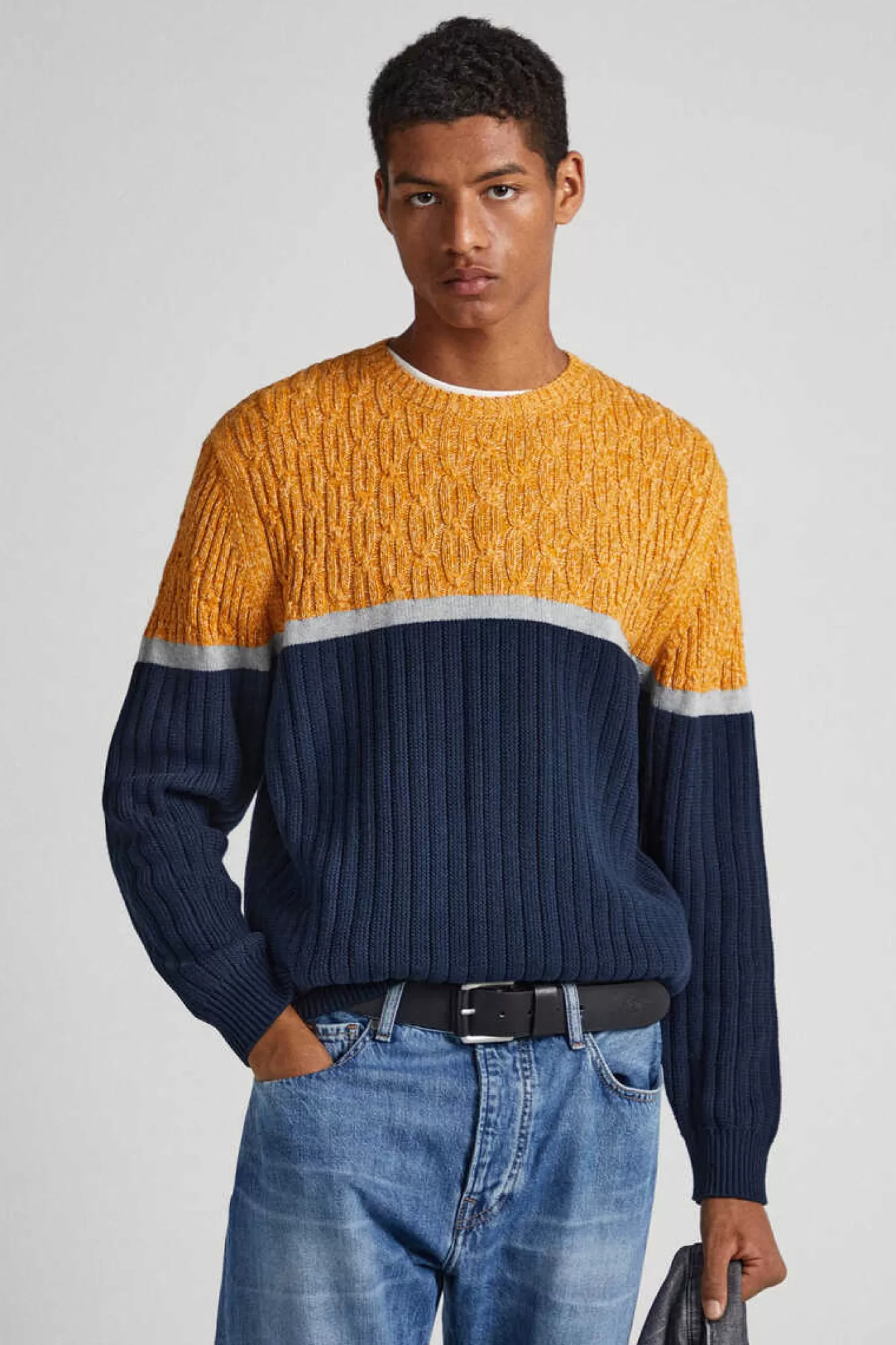 Pepe Jeans Camisola Tecido Combinado