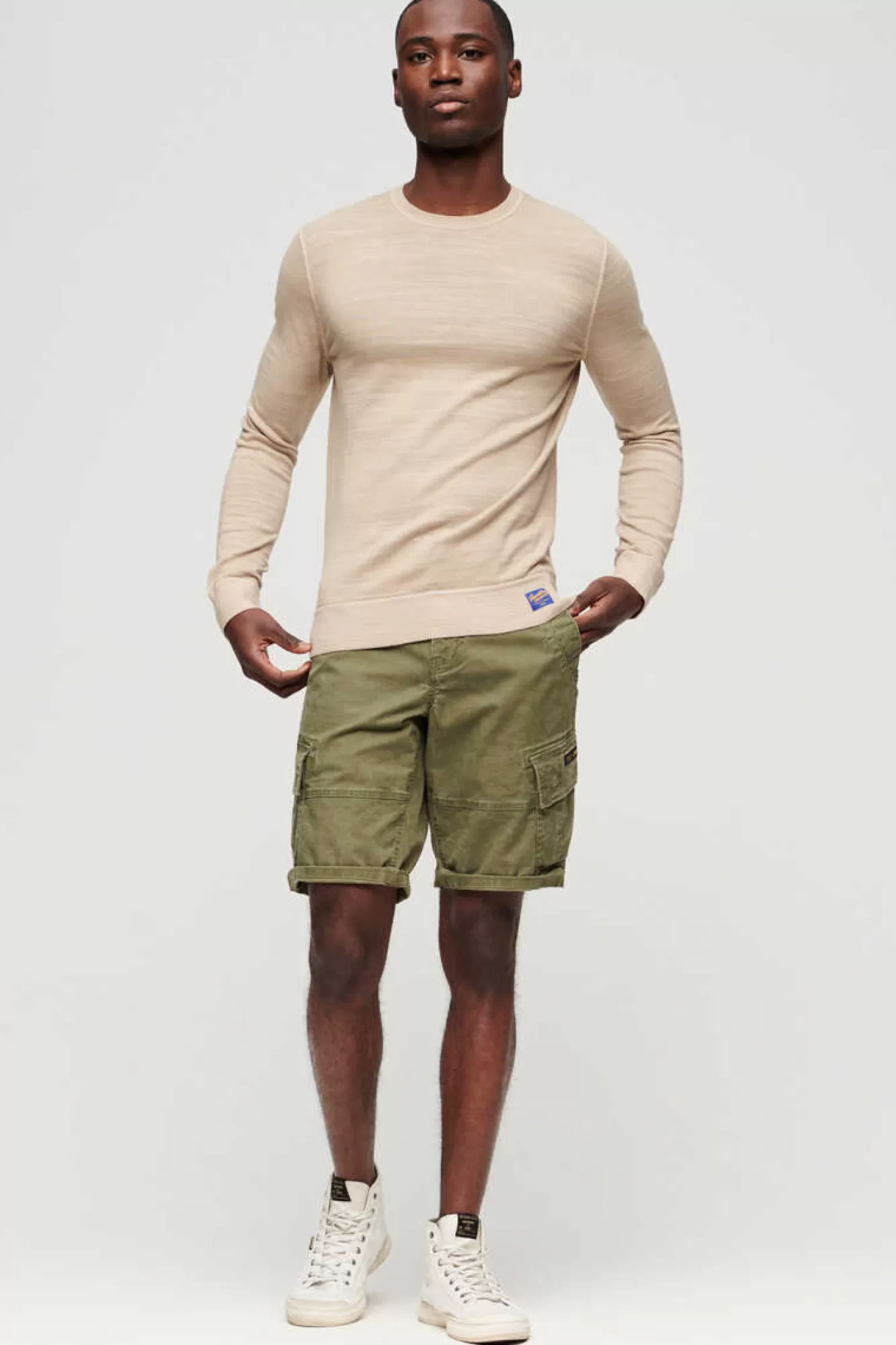 Superdry Camisola Tingida Com Gola Redonda