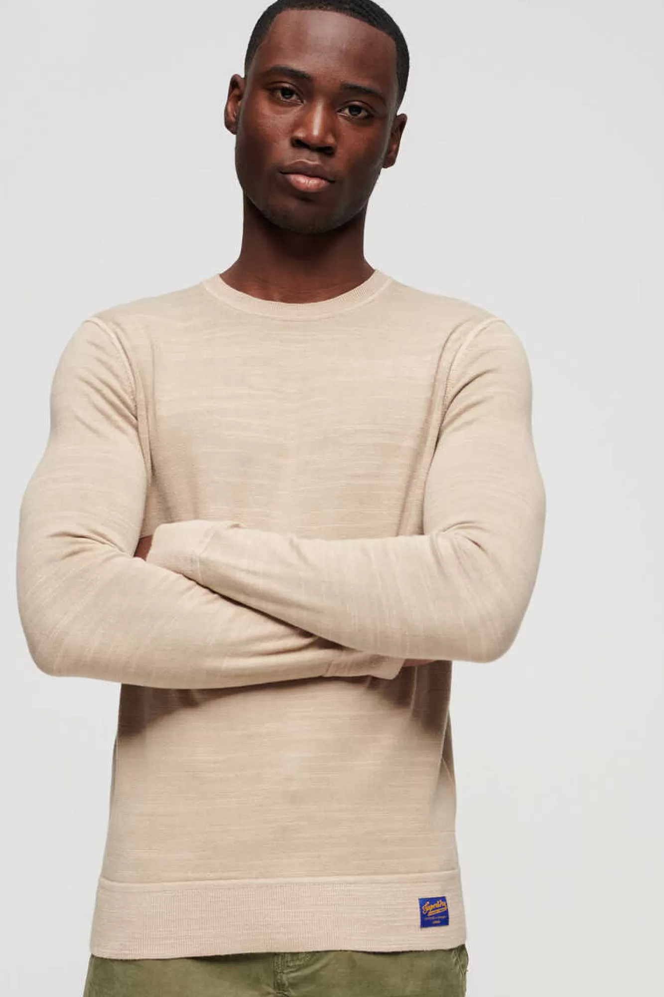 Superdry Camisola Tingida Com Gola Redonda