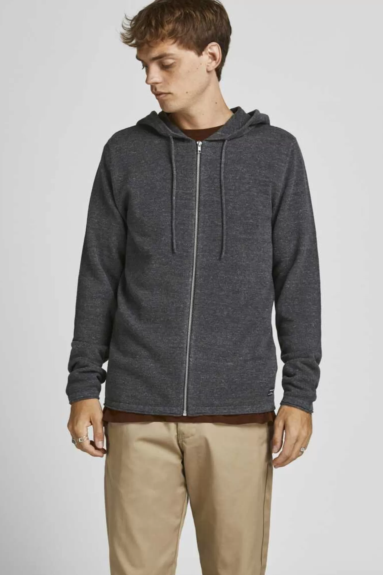 Jack & Jones Cardiga Com Fecho E Capuz