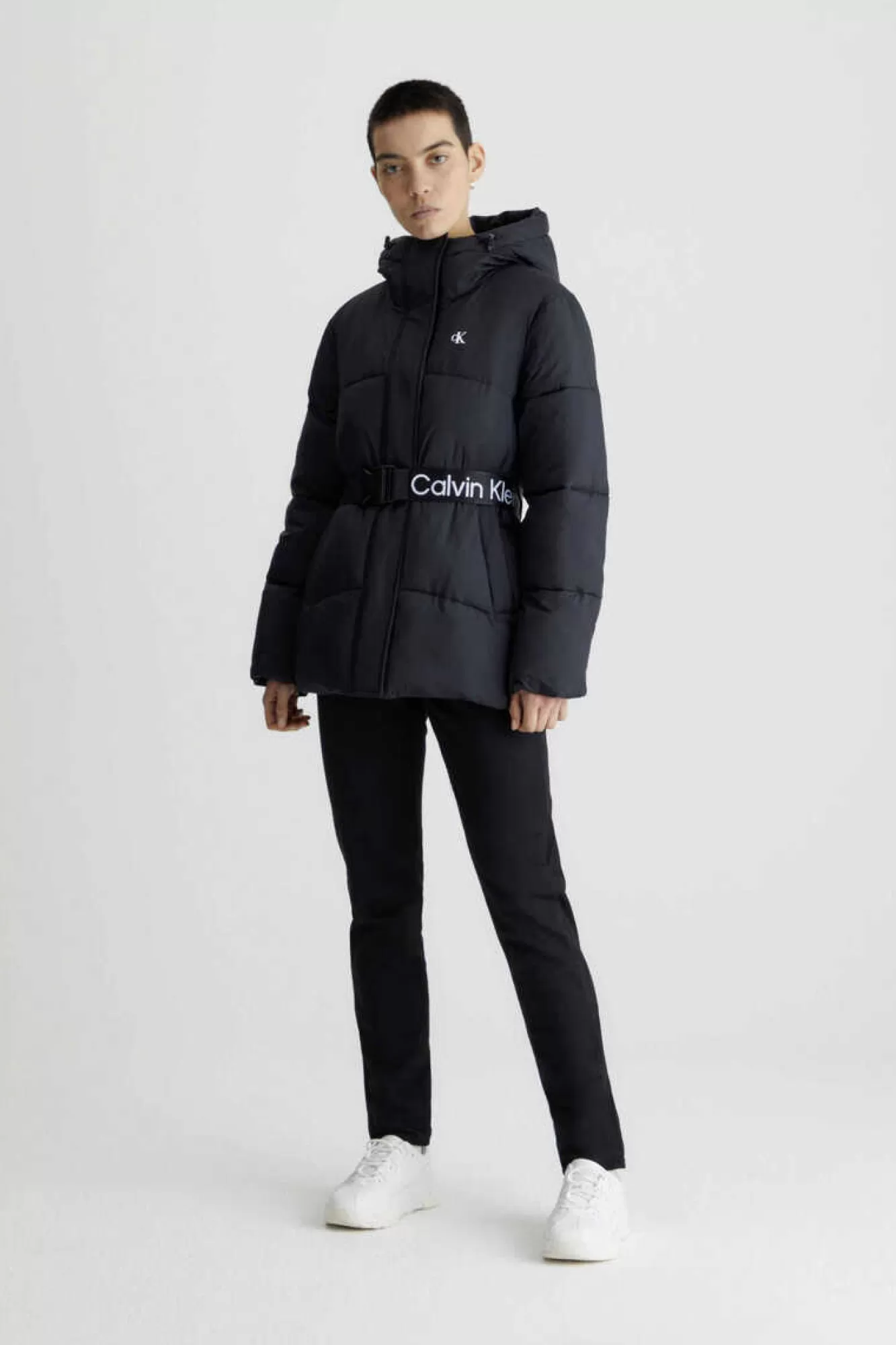 Calvin Klein Casaco Acolchoado Com Cinto