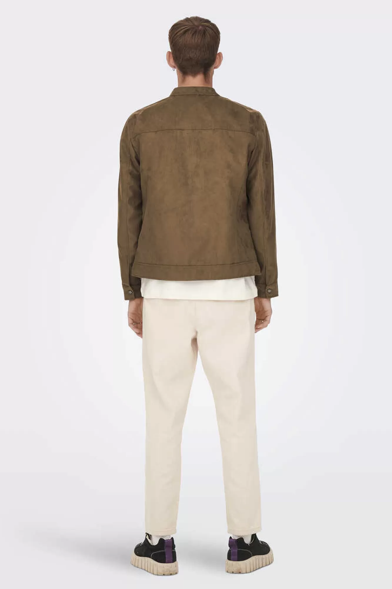 Only & Sons Casaco Biker Efeito Camurca