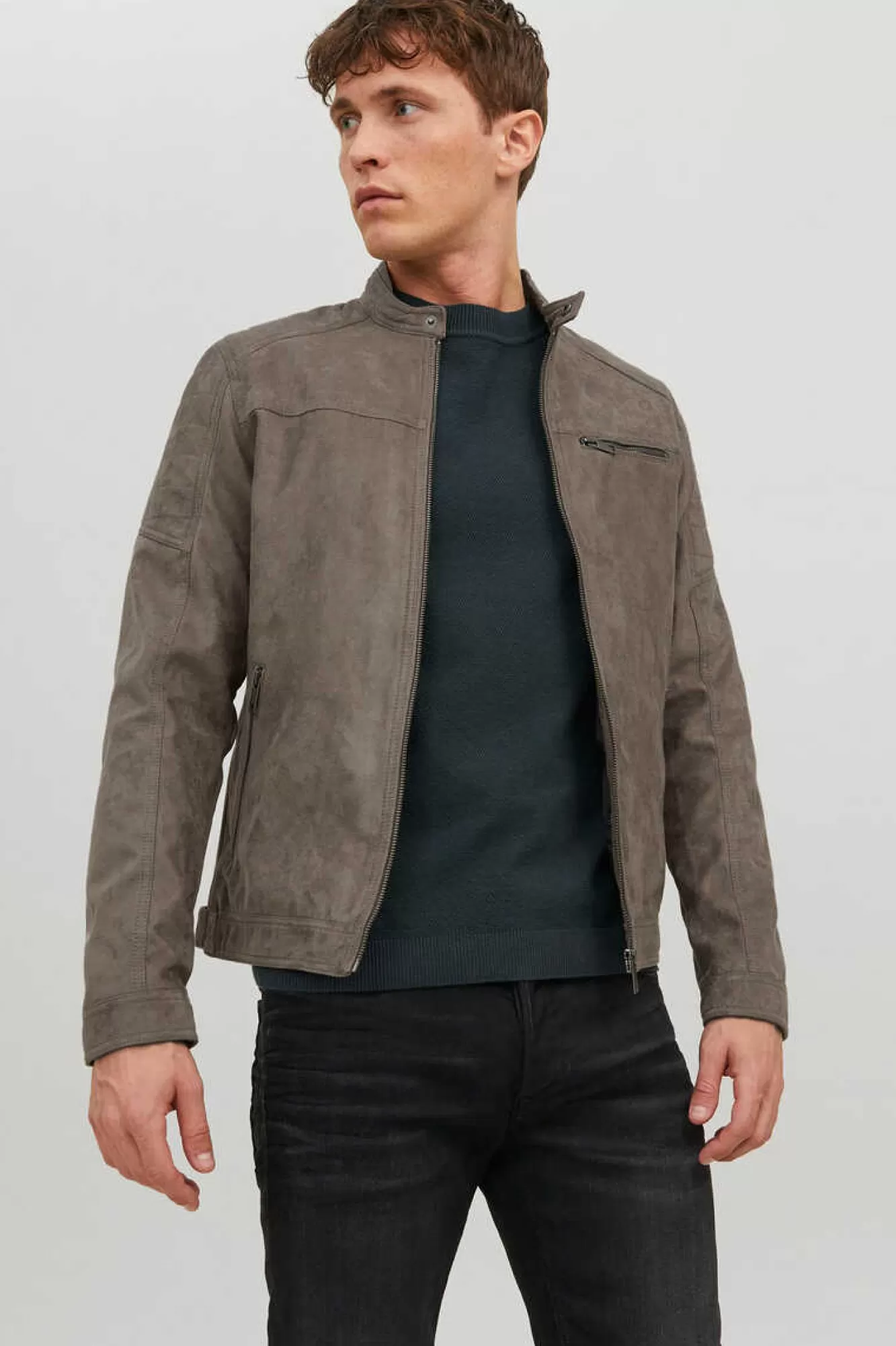 Jack & Jones Casaco Biker Efeito Couro