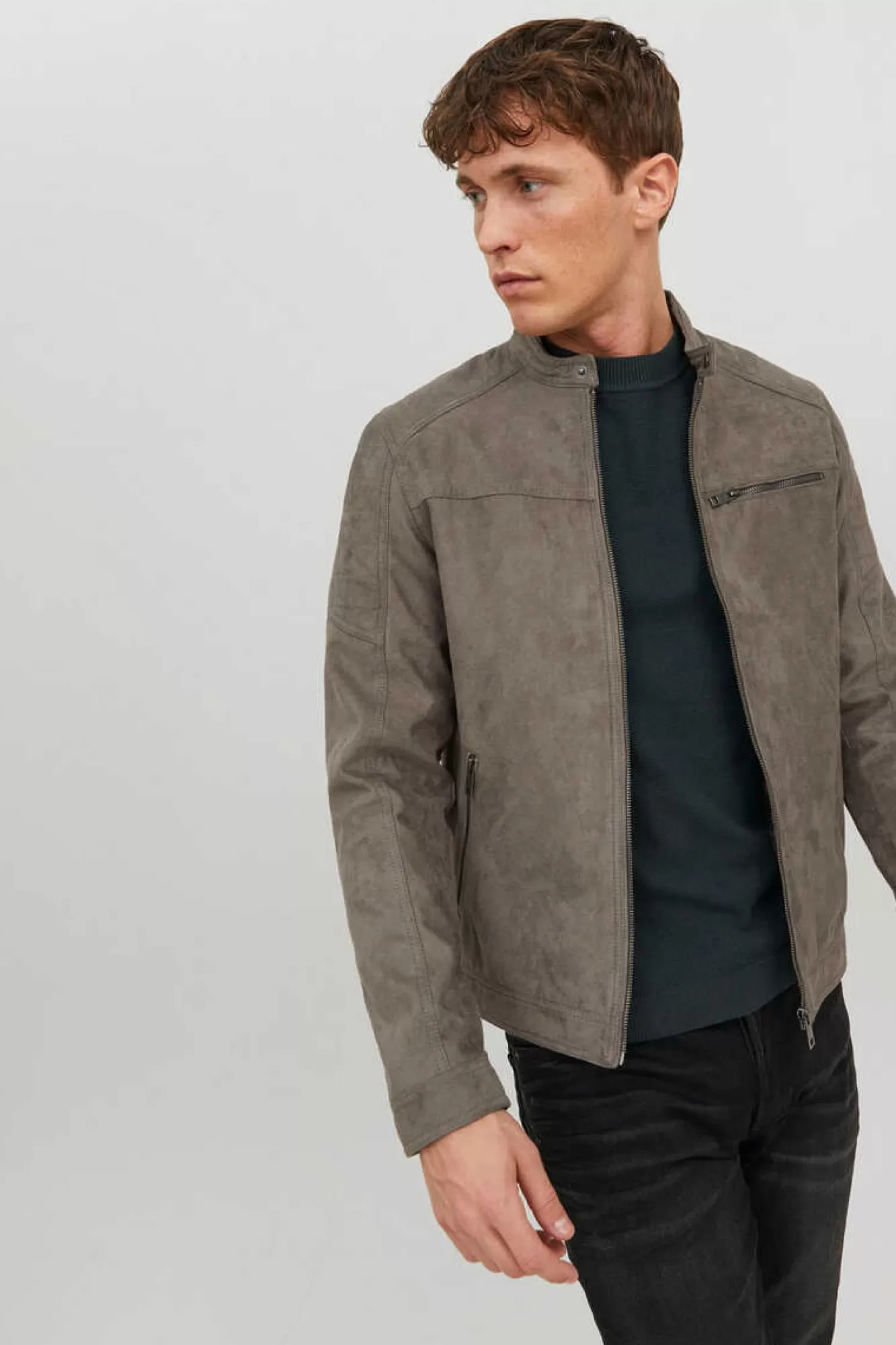Jack & Jones Casaco Biker Efeito Couro