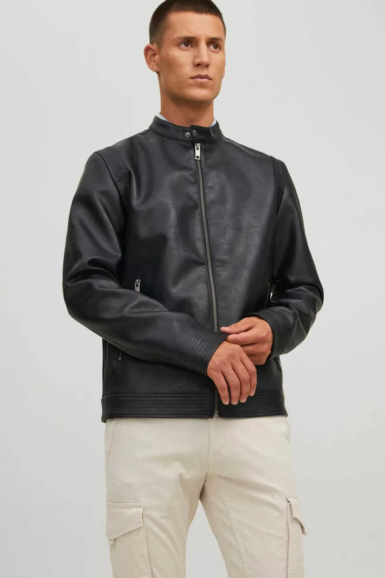 Jack & Jones Casaco Biker Efeito Pele