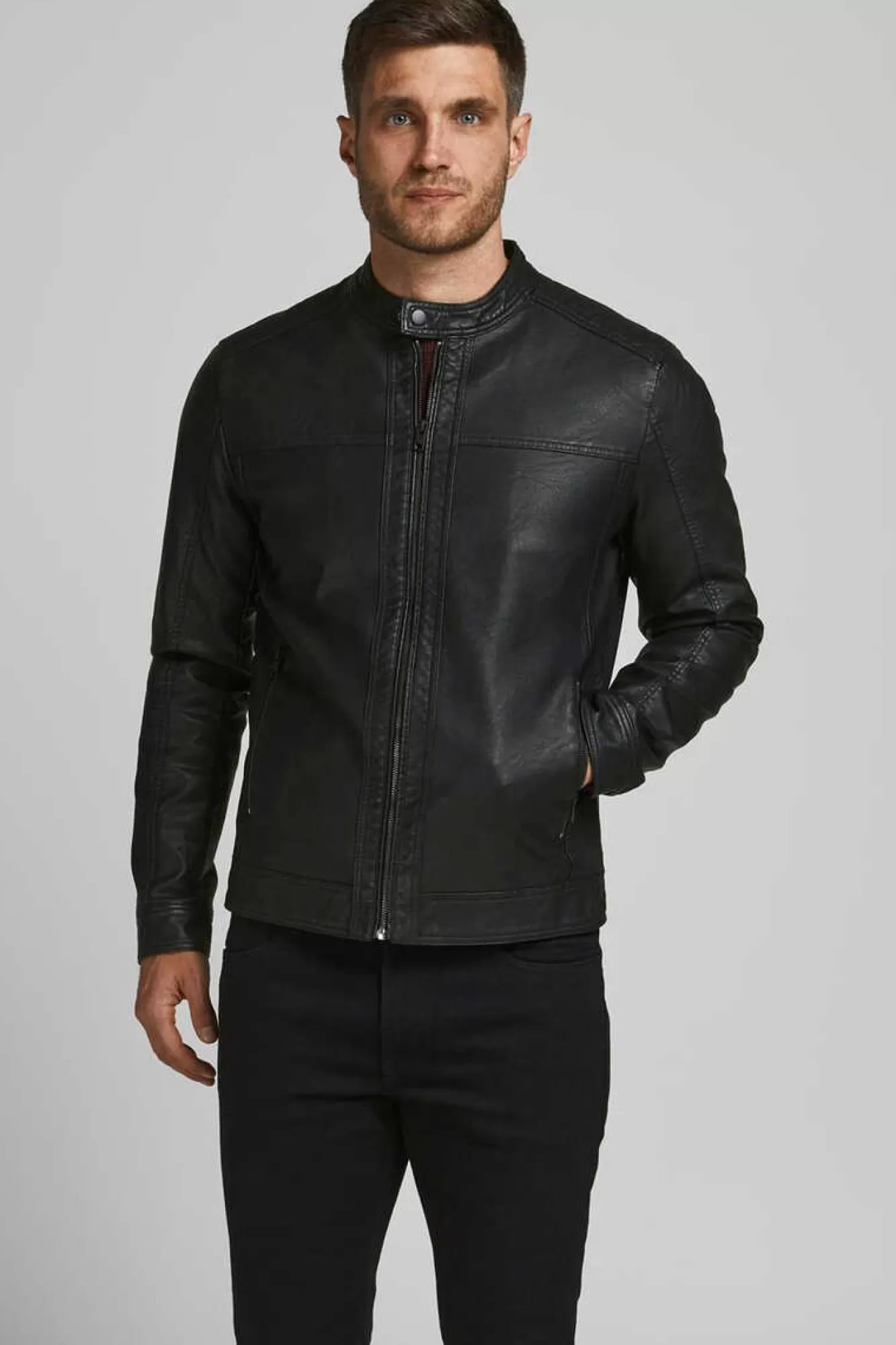 Jack & Jones Casaco Biker Efeito Pele