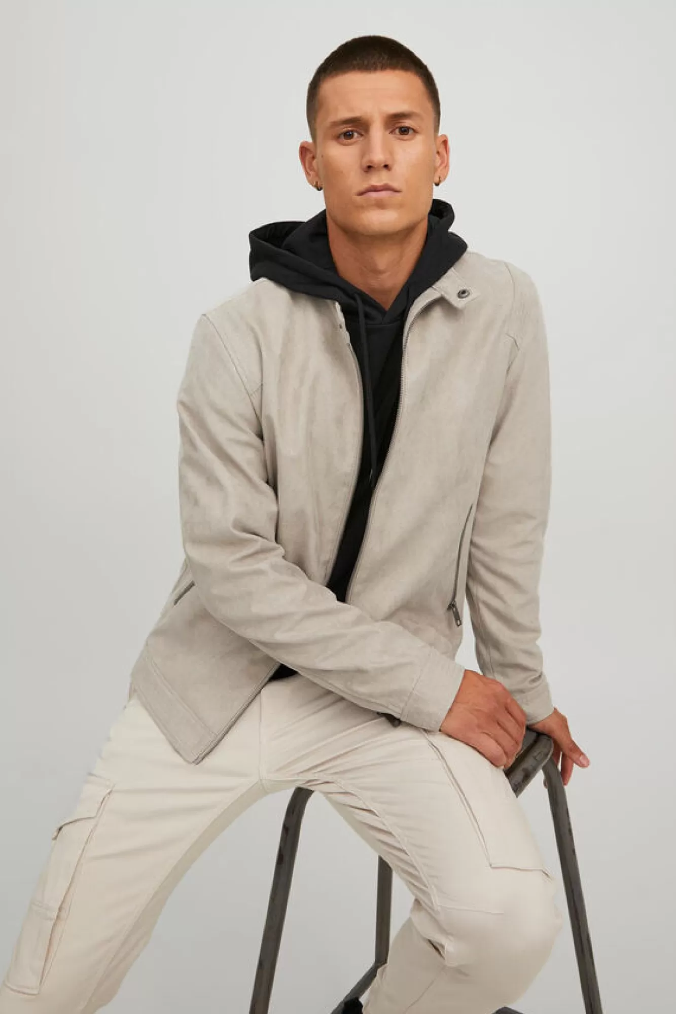 Jack & Jones Casaco Biker Efeito Pele