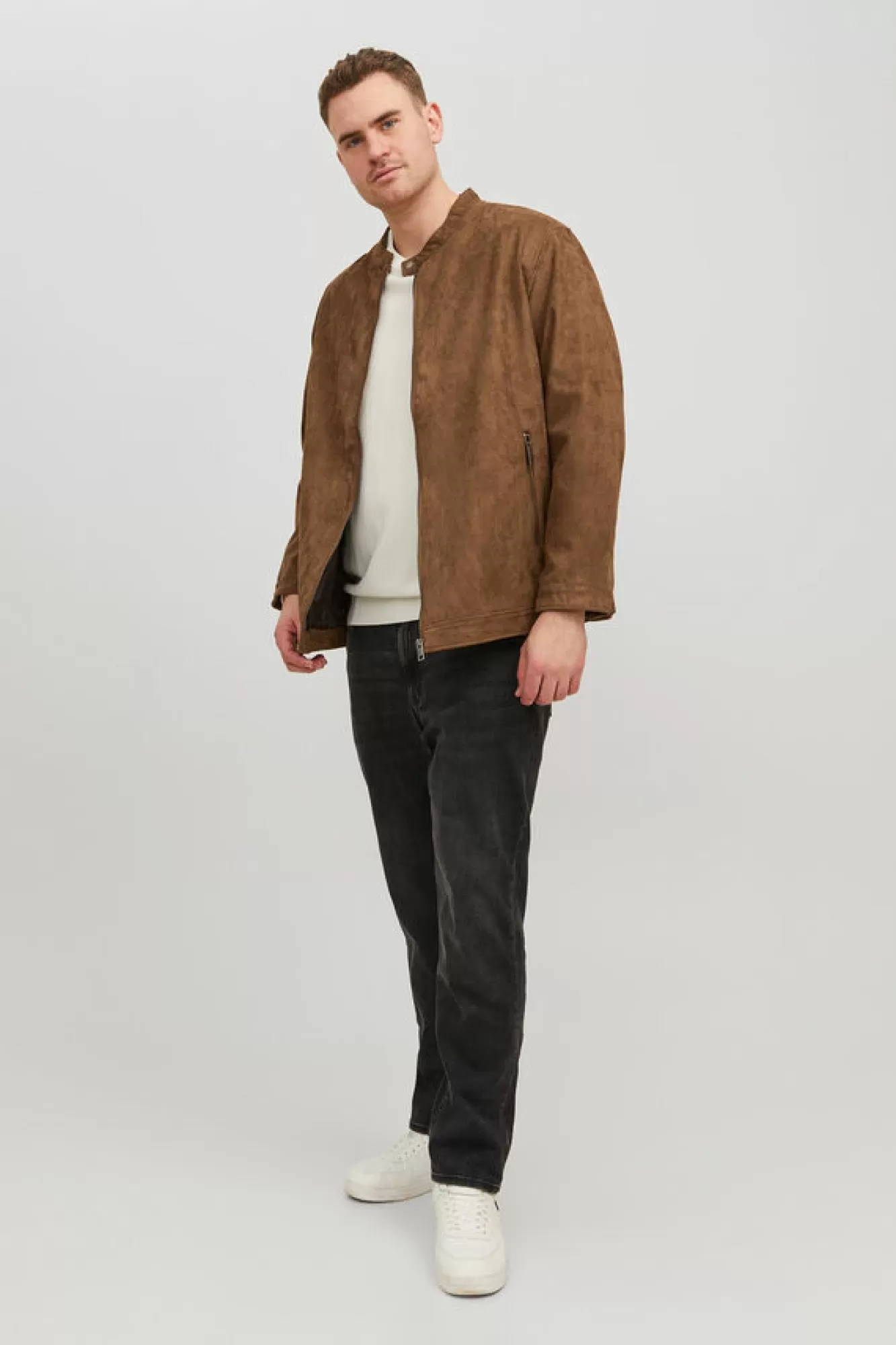 Jack & Jones PLUS Casaco Biker Efeito Pele Plus