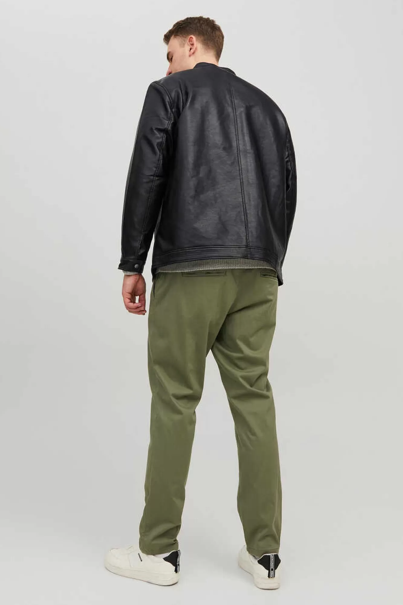 Jack & Jones PLUS Casaco Biker Efeito Pele Plus