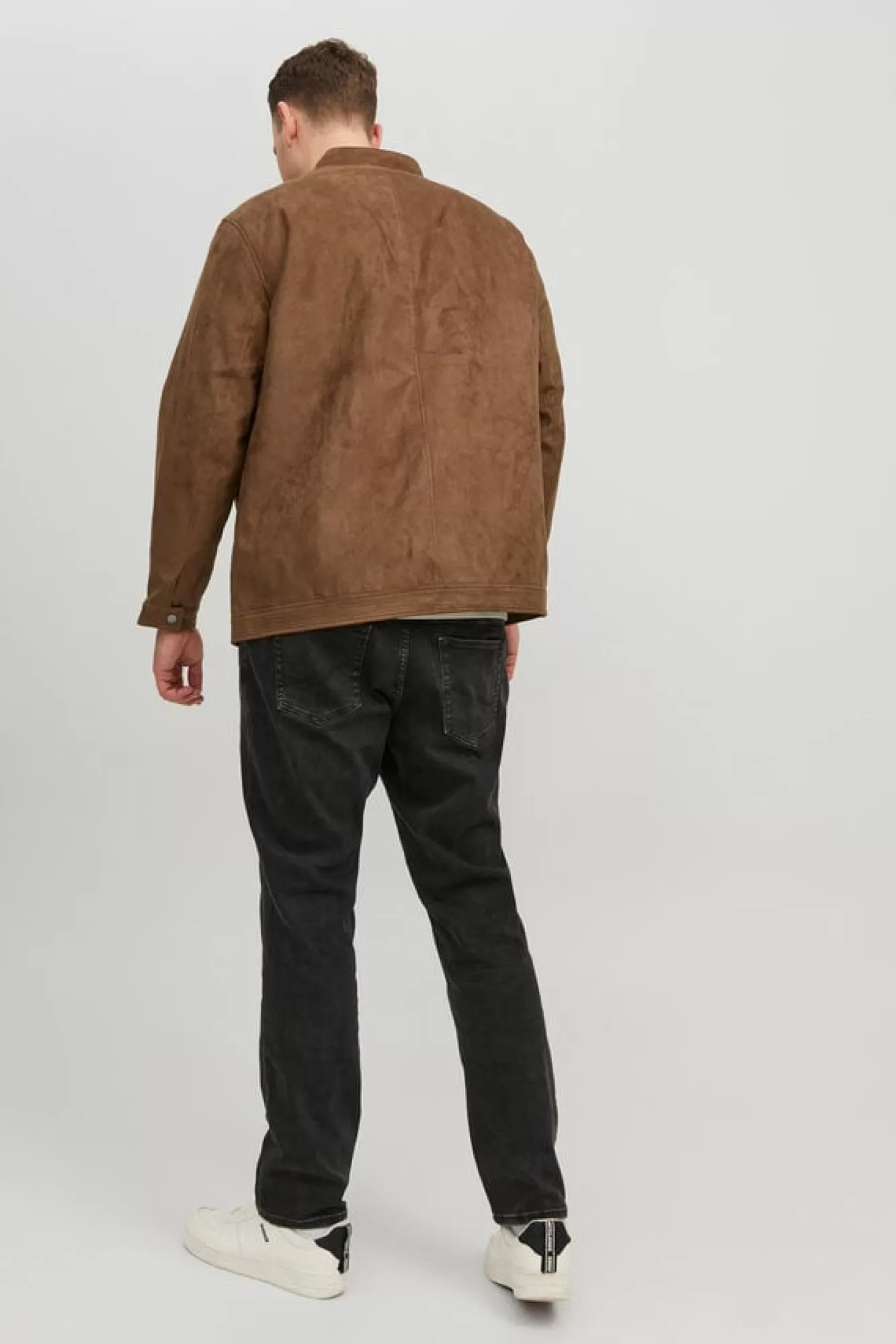 Jack & Jones PLUS Casaco Biker Efeito Pele Plus