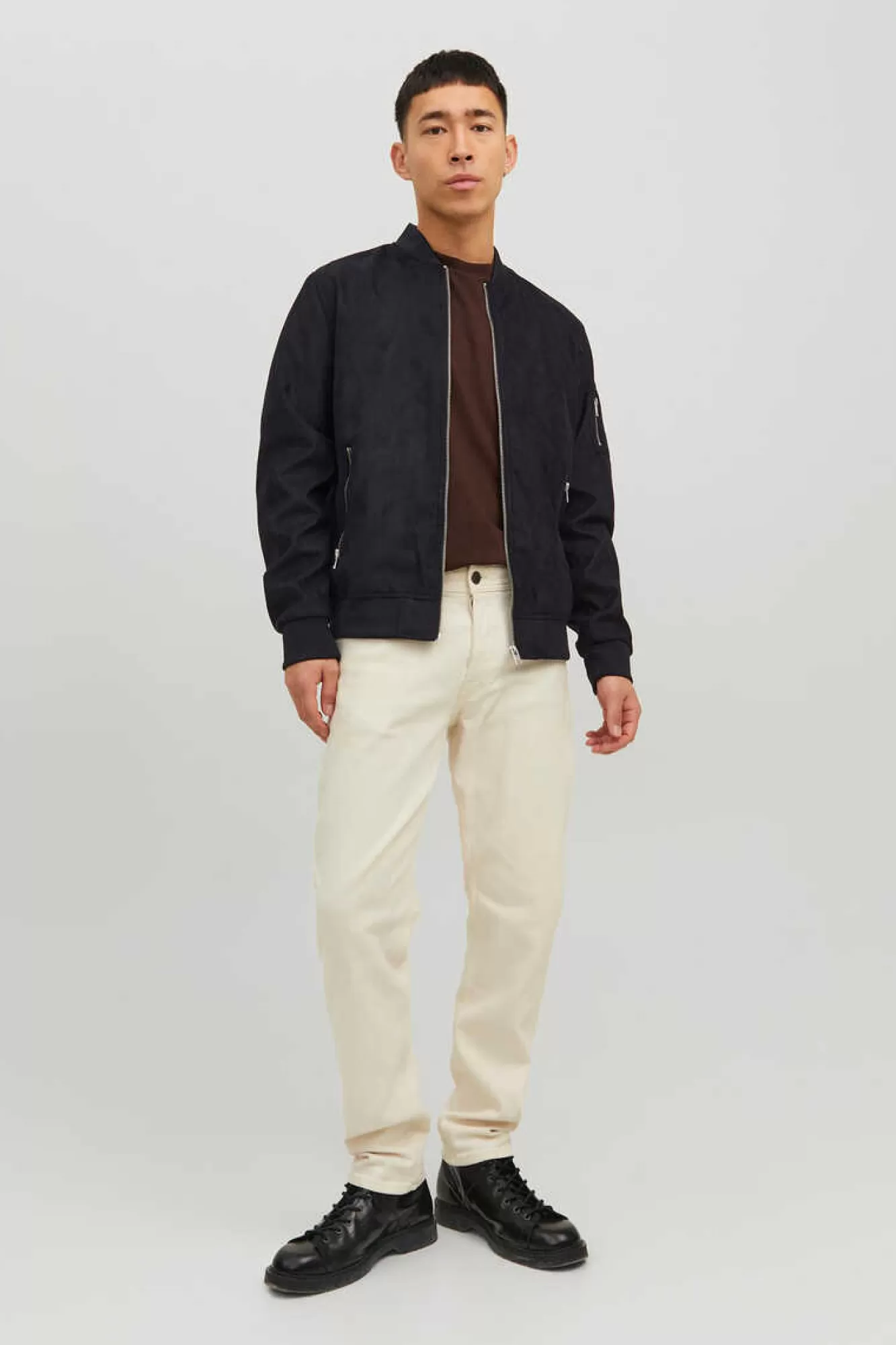 Jack & Jones Casaco Bomber Efeito Pele