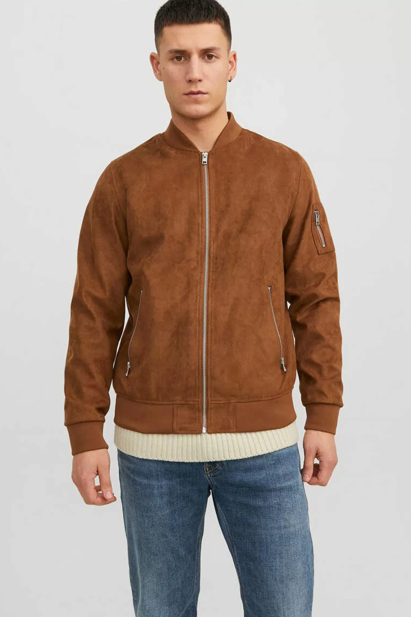 Jack & Jones Casaco Bomber Efeito Pele