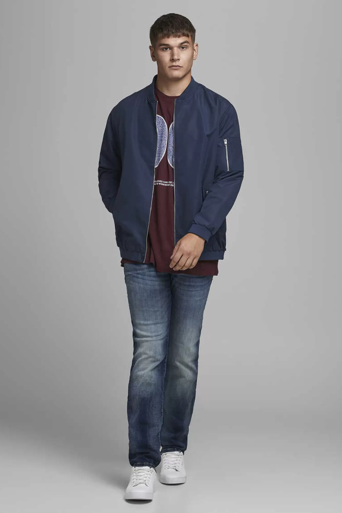 Jack & Jones PLUS Casaco Bomber Leve Plus